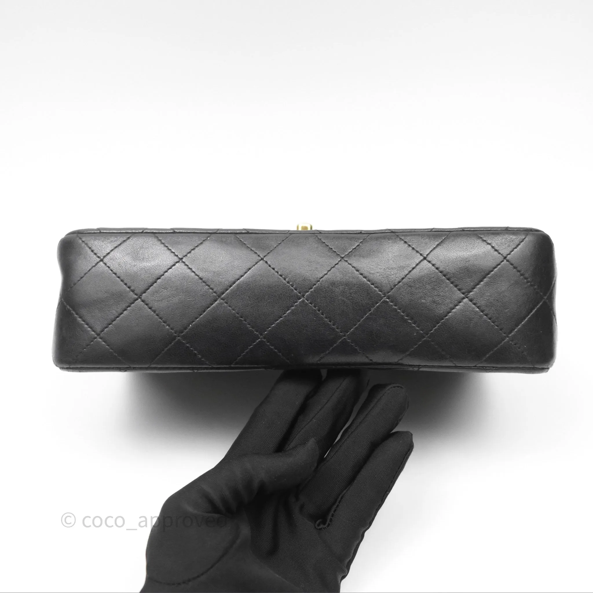Chanel Classic Vintage Small Flap Black Lambskin 24K Gold Hardware