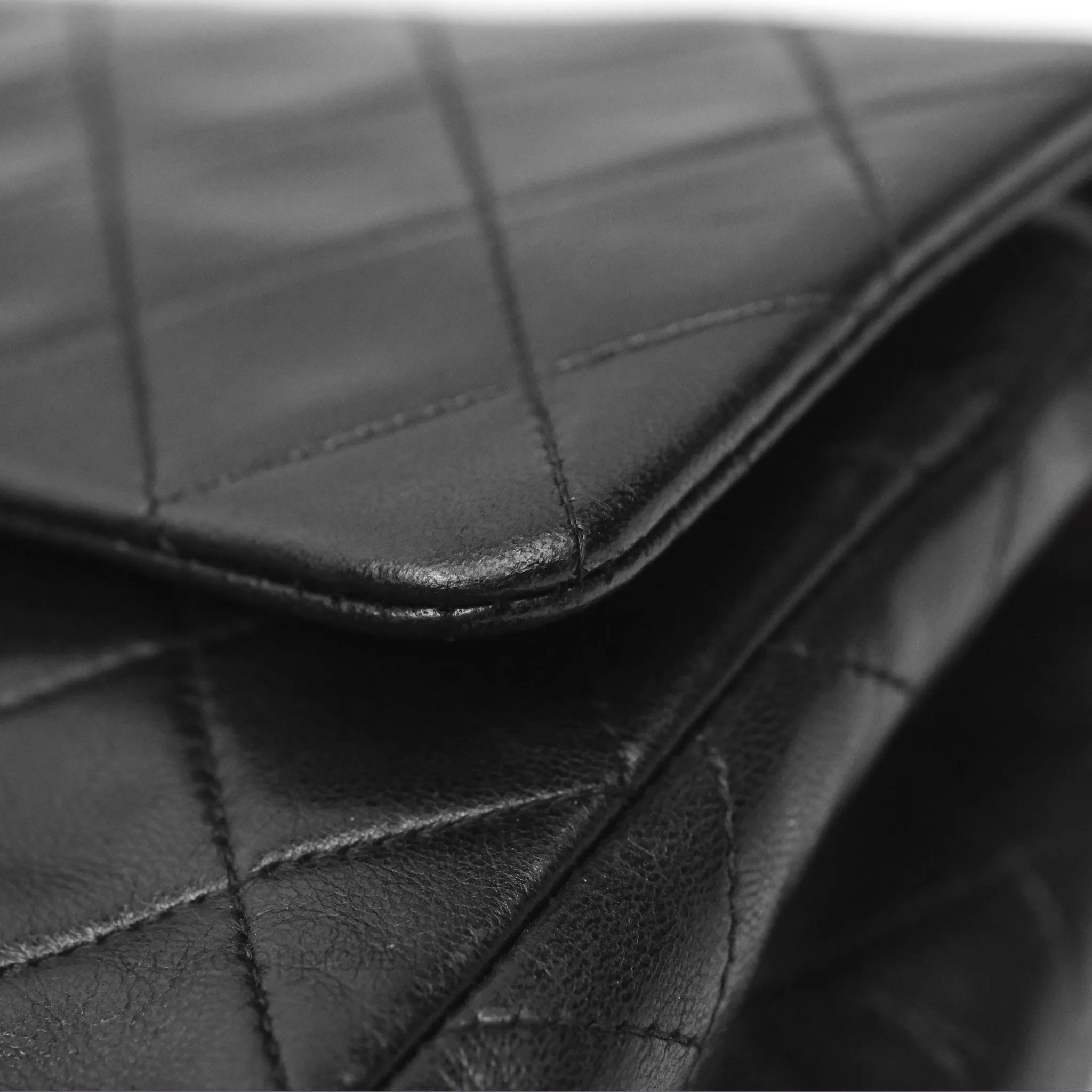 Chanel Classic Vintage Small Flap Black Lambskin 24K Gold Hardware