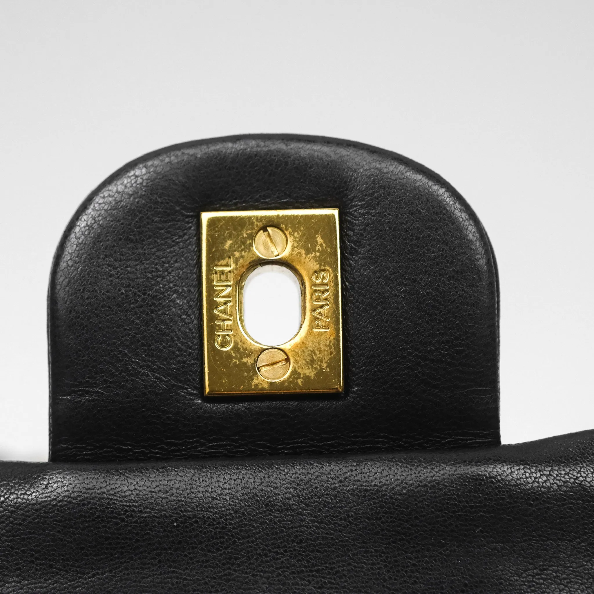Chanel Classic Vintage Small Flap Black Lambskin 24K Gold Hardware