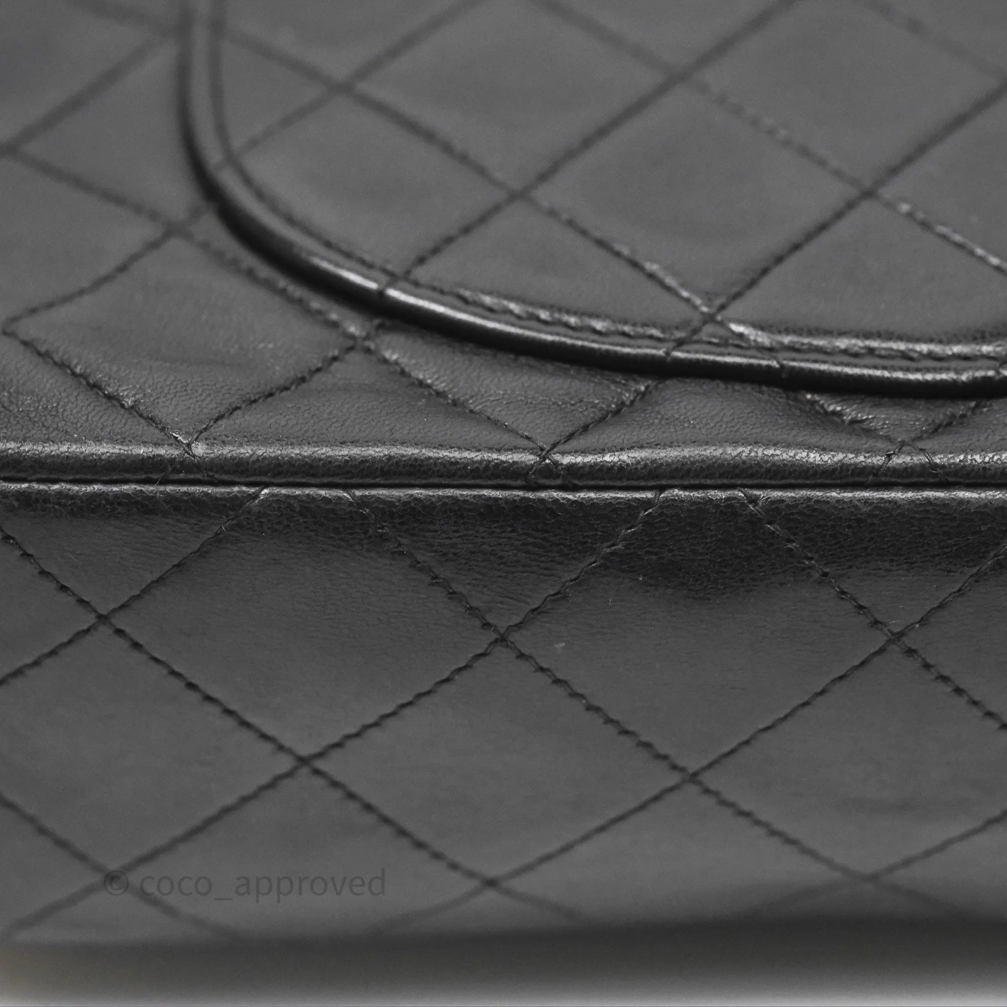 Chanel Classic Vintage Small Flap Black Lambskin 24K Gold Hardware