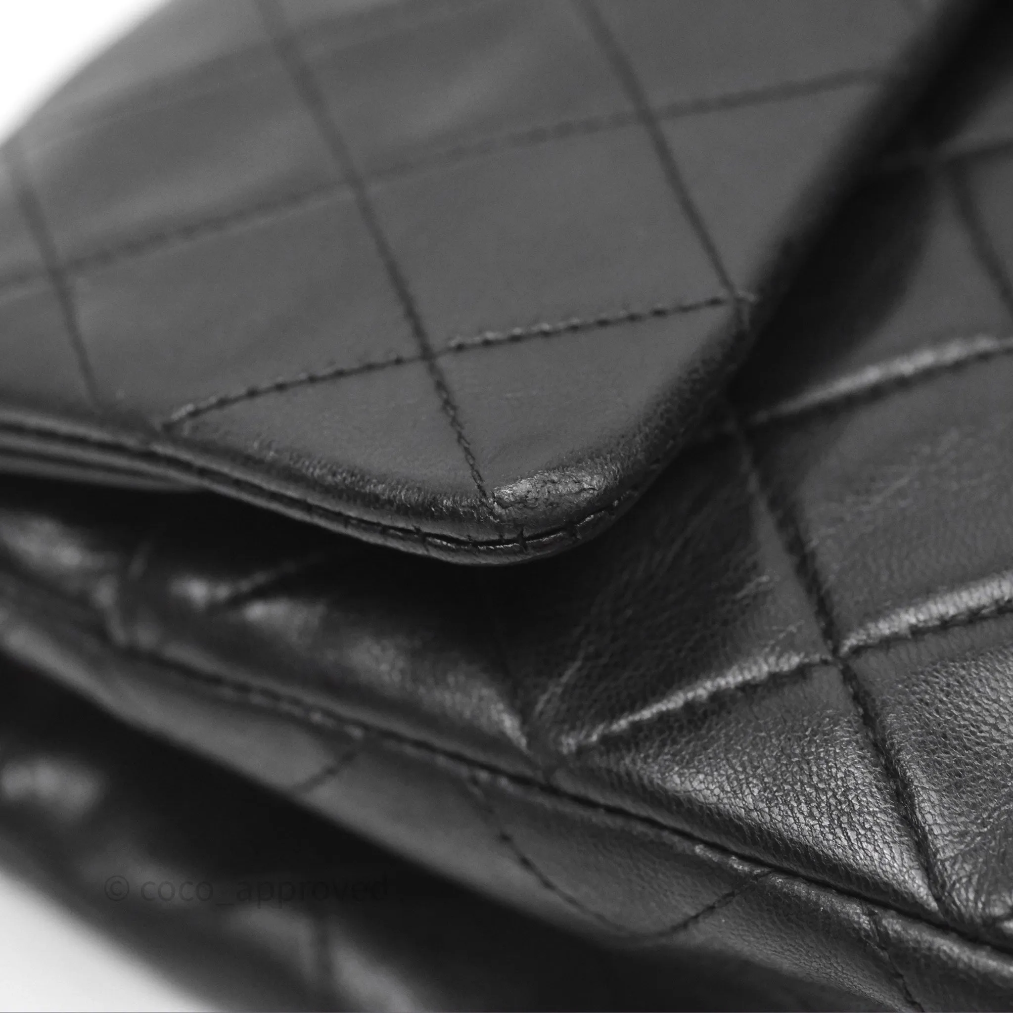 Chanel Classic Vintage Small Flap Black Lambskin 24K Gold Hardware