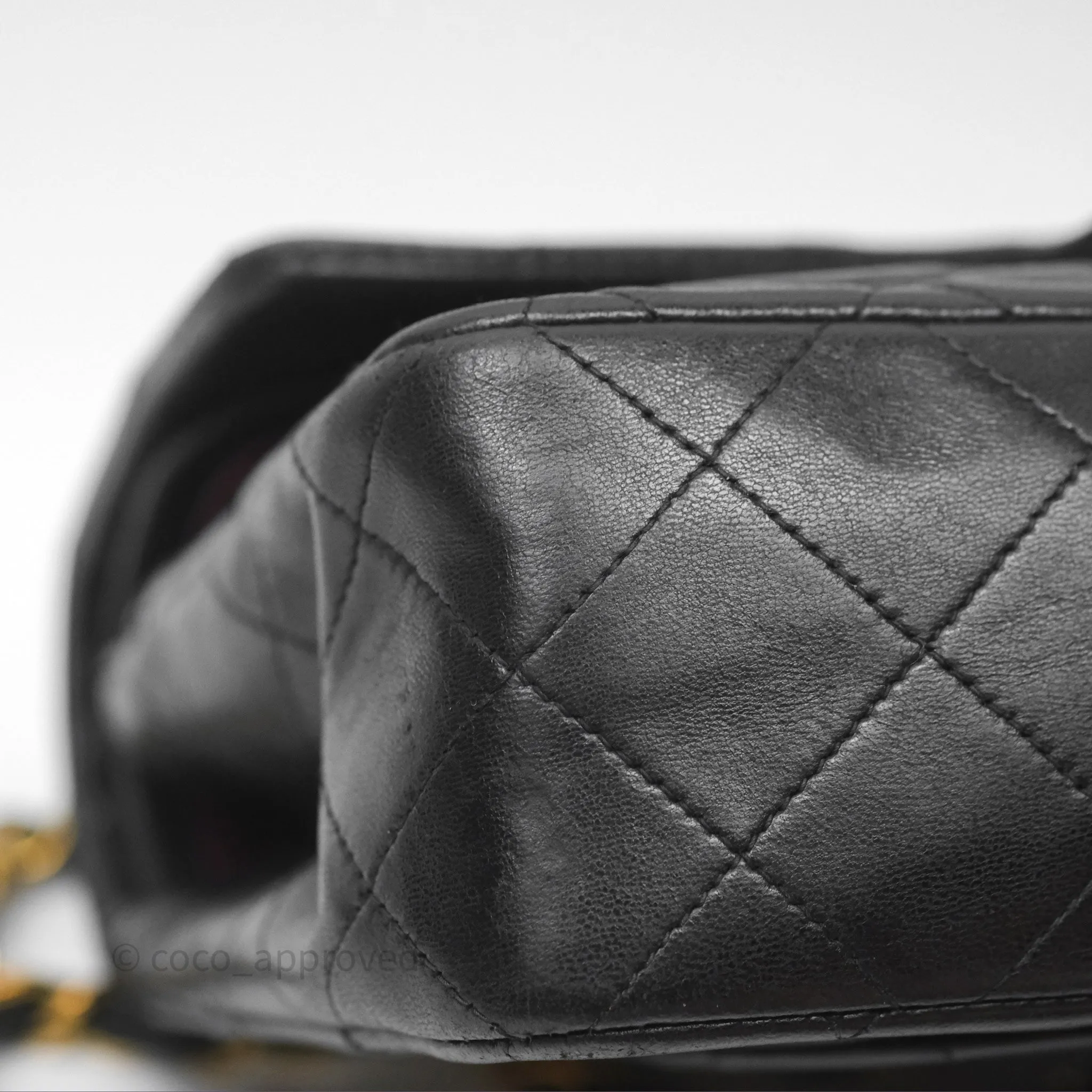 Chanel Classic Vintage Small Flap Black Lambskin 24K Gold Hardware