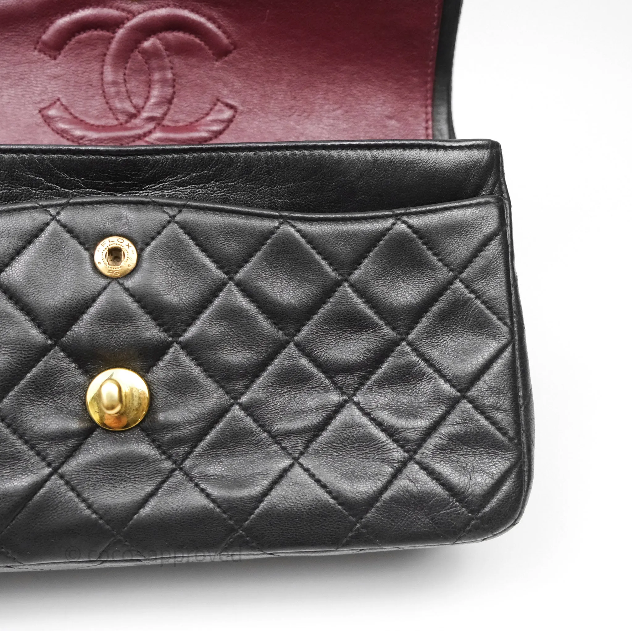 Chanel Classic Vintage Small Flap Black Lambskin 24K Gold Hardware