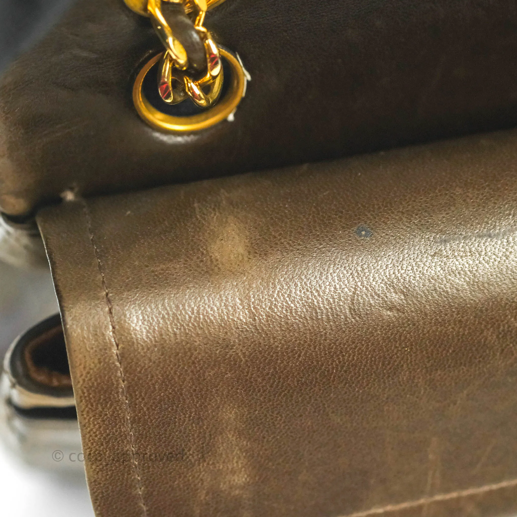 Chanel Classic Vintage Small Flap Brown Lambskin 24K Gold Hardware
