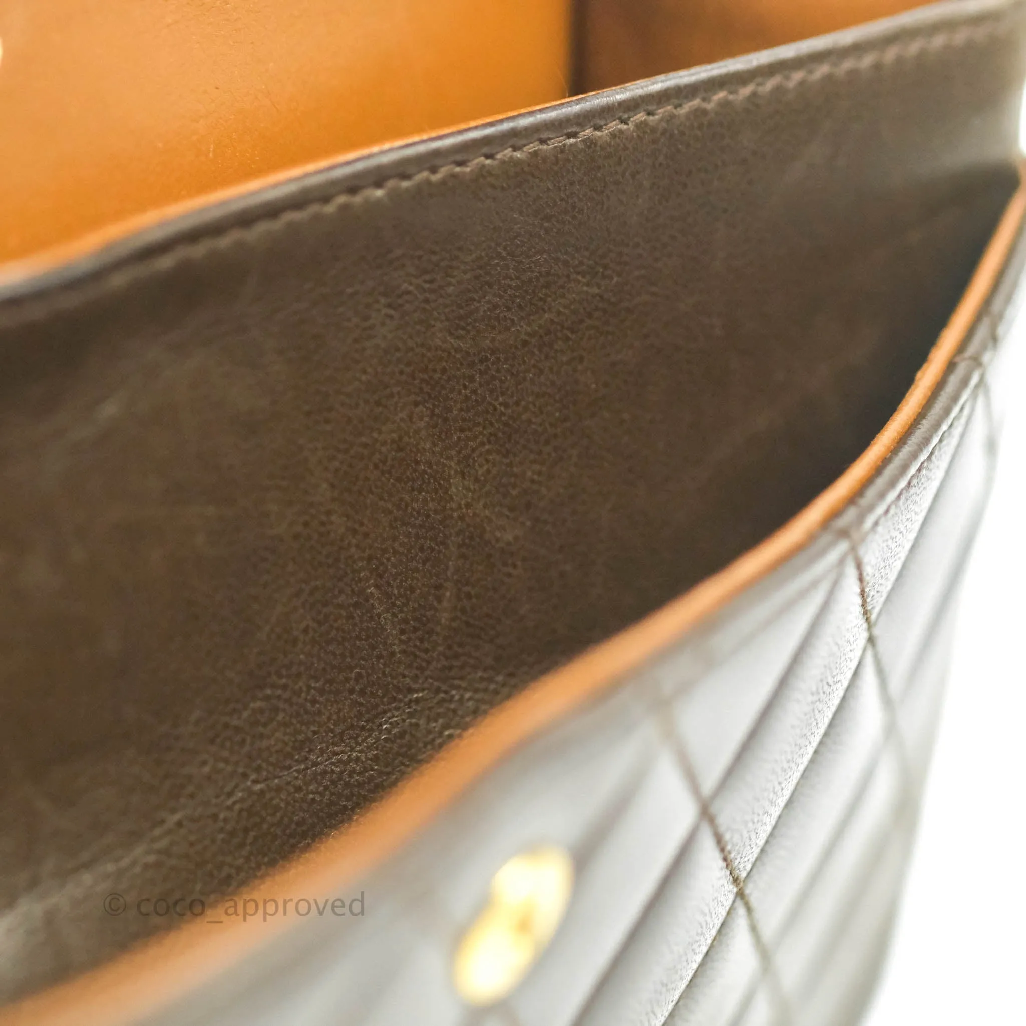 Chanel Classic Vintage Small Flap Brown Lambskin 24K Gold Hardware