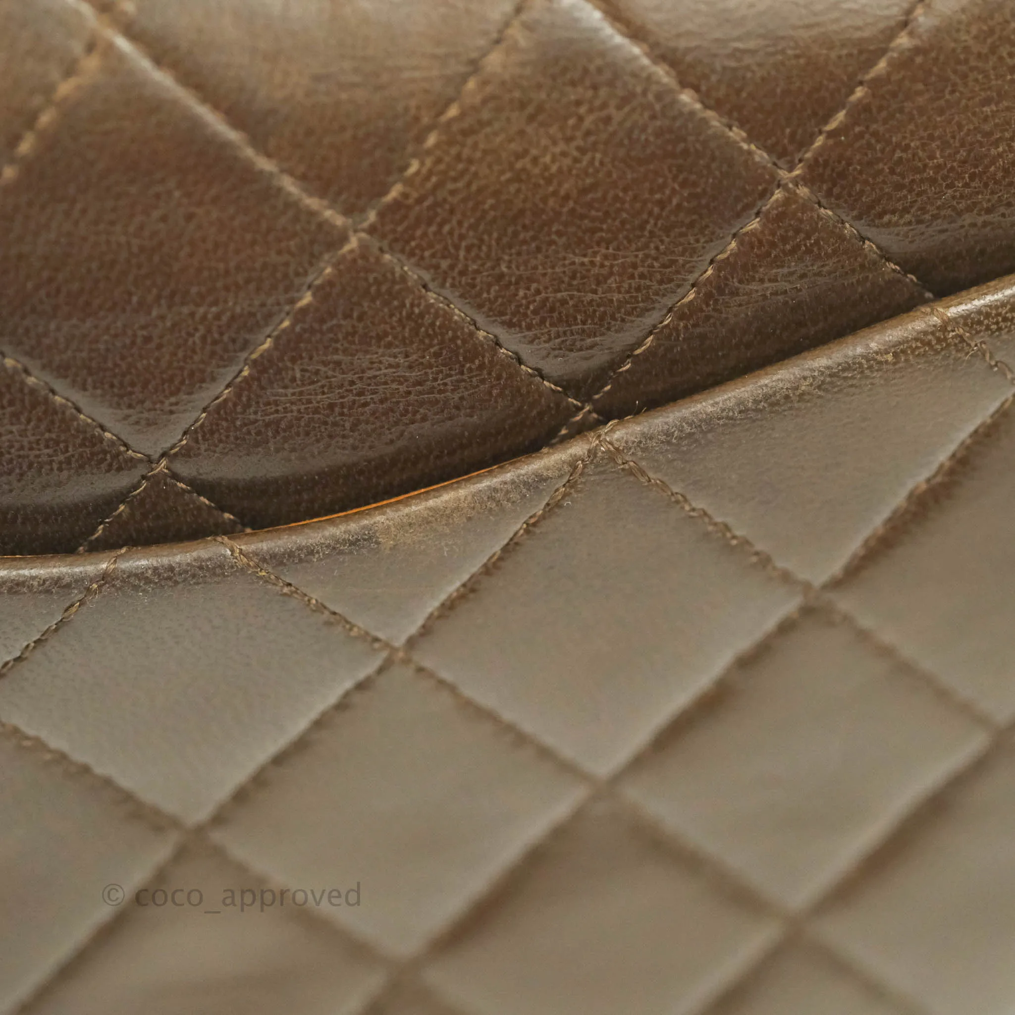 Chanel Classic Vintage Small Flap Brown Lambskin 24K Gold Hardware