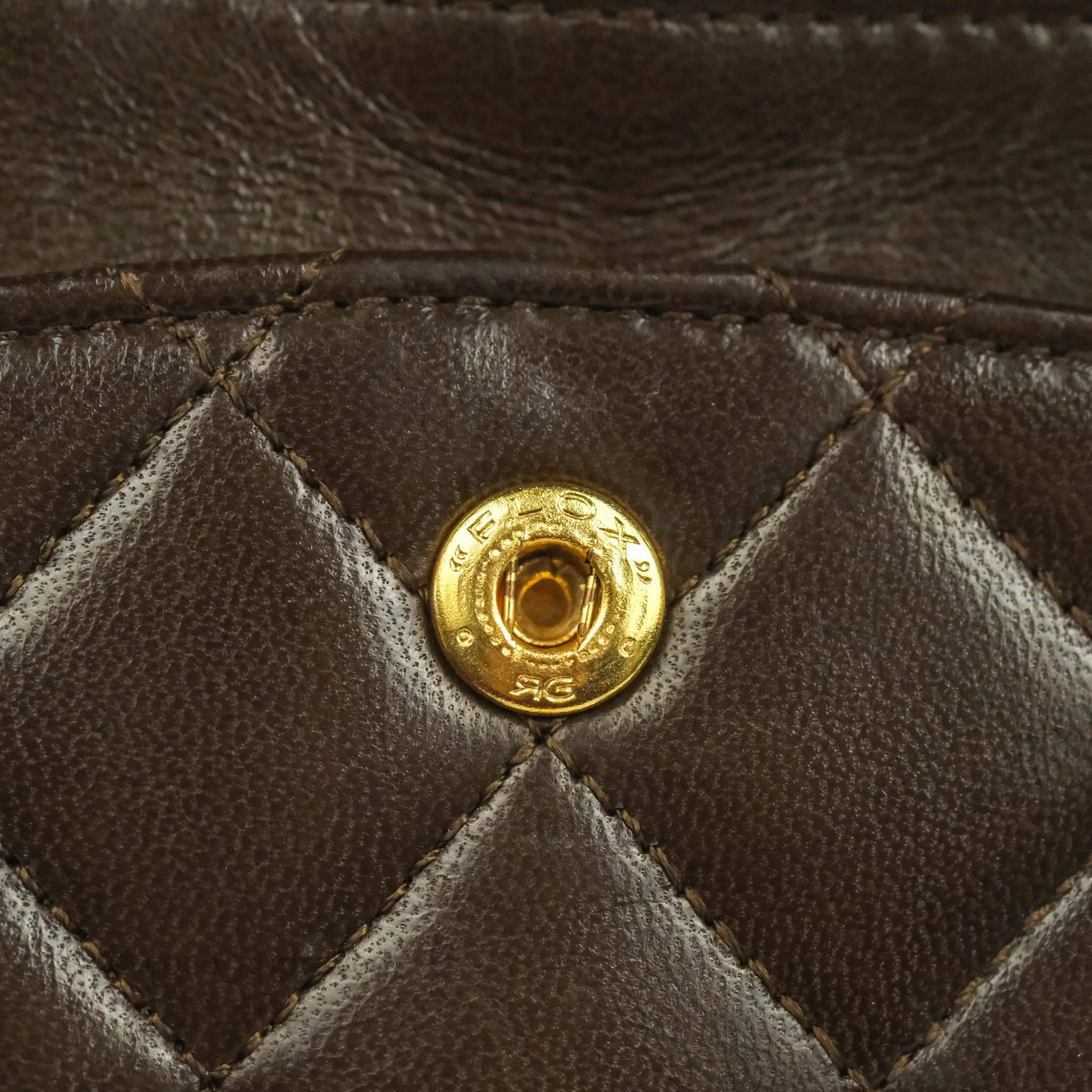 Chanel Classic Vintage Small Flap Brown Lambskin 24K Gold Hardware