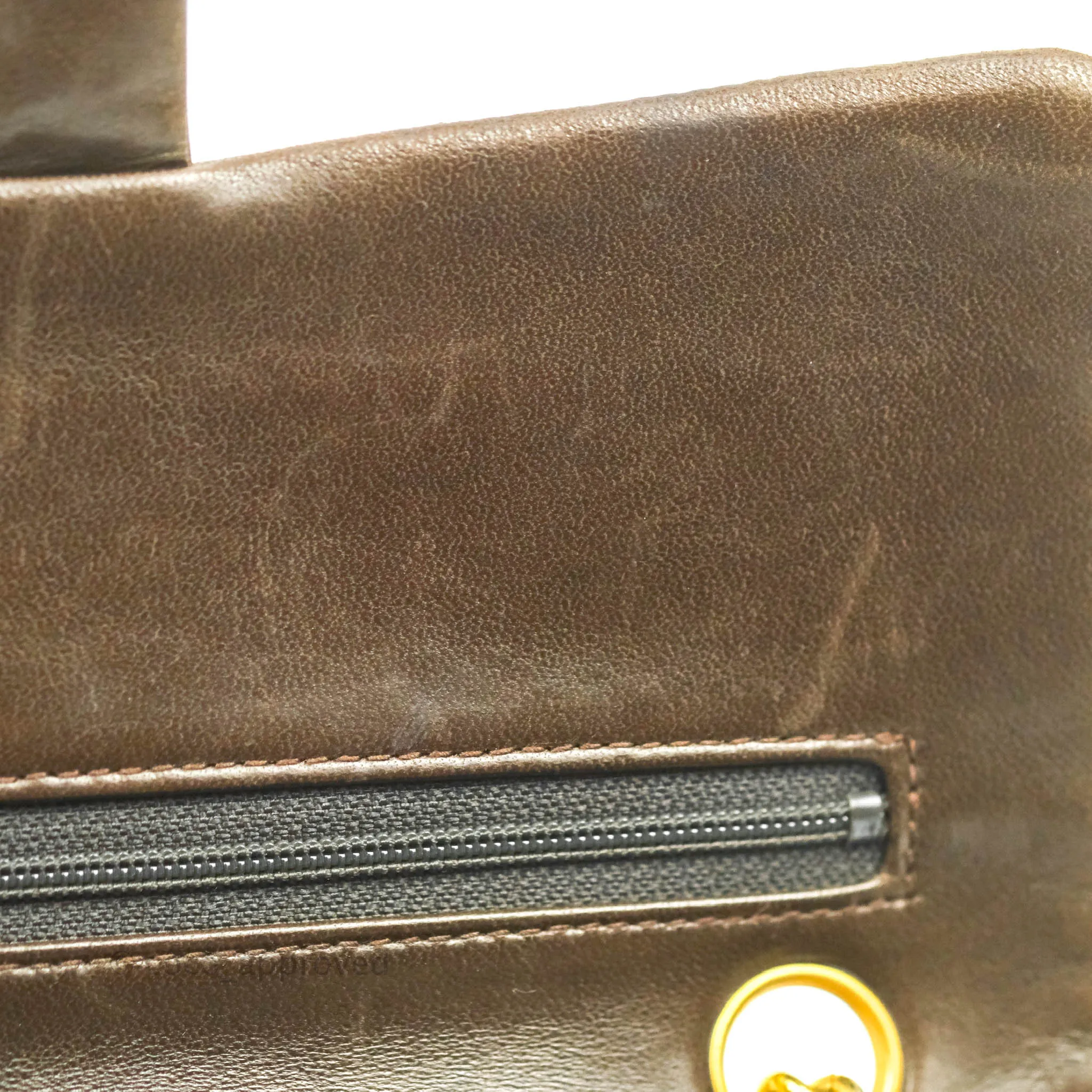 Chanel Classic Vintage Small Flap Brown Lambskin 24K Gold Hardware