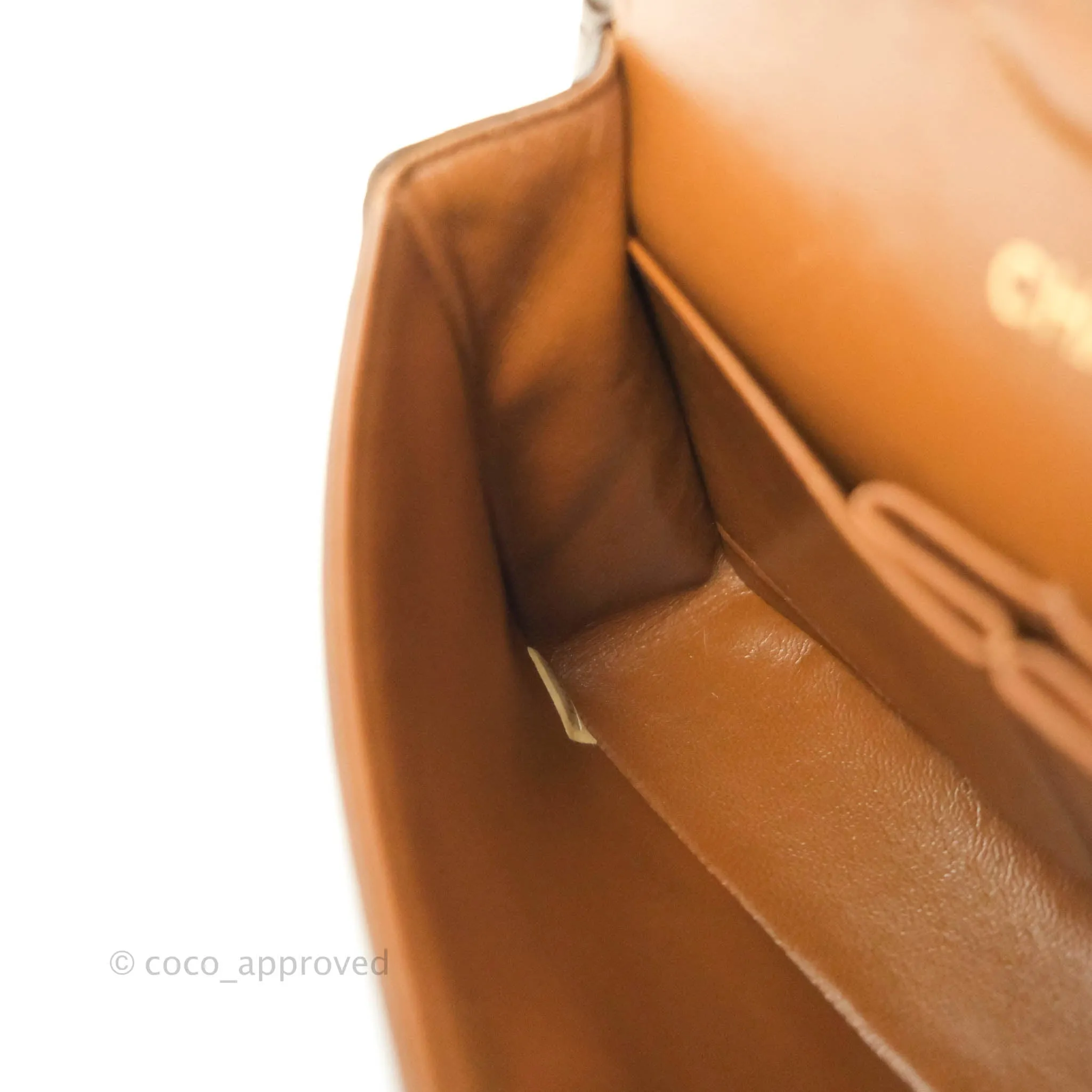 Chanel Classic Vintage Small Flap Brown Lambskin 24K Gold Hardware