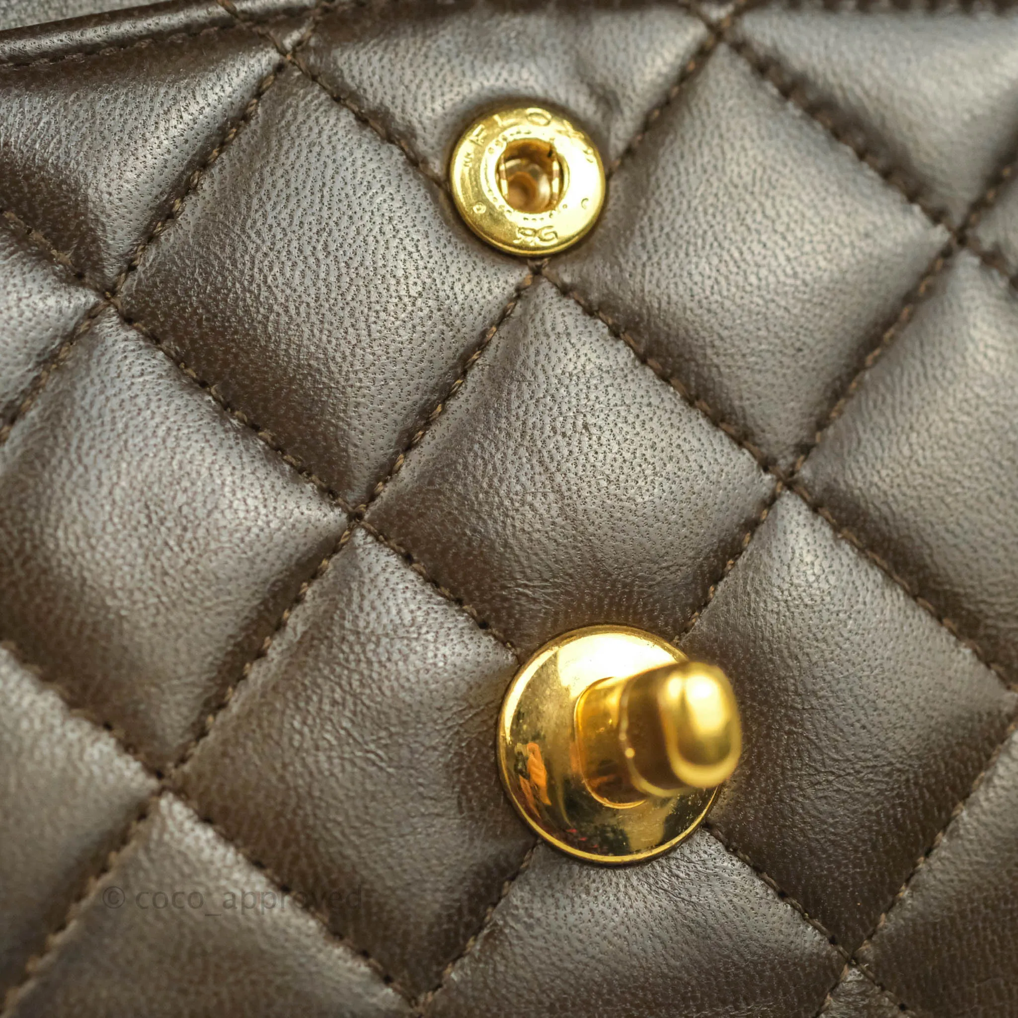 Chanel Classic Vintage Small Flap Brown Lambskin 24K Gold Hardware