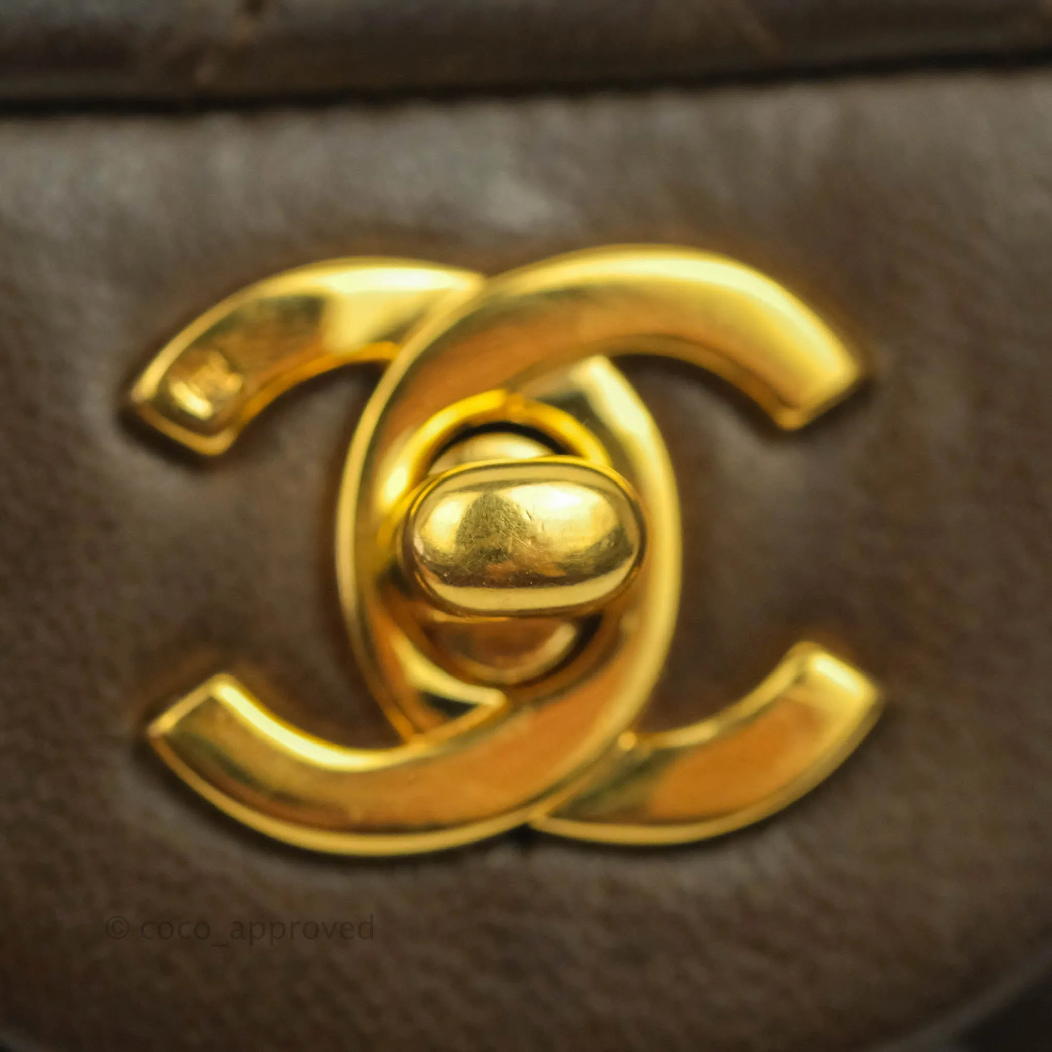 Chanel Classic Vintage Small Flap Brown Lambskin 24K Gold Hardware