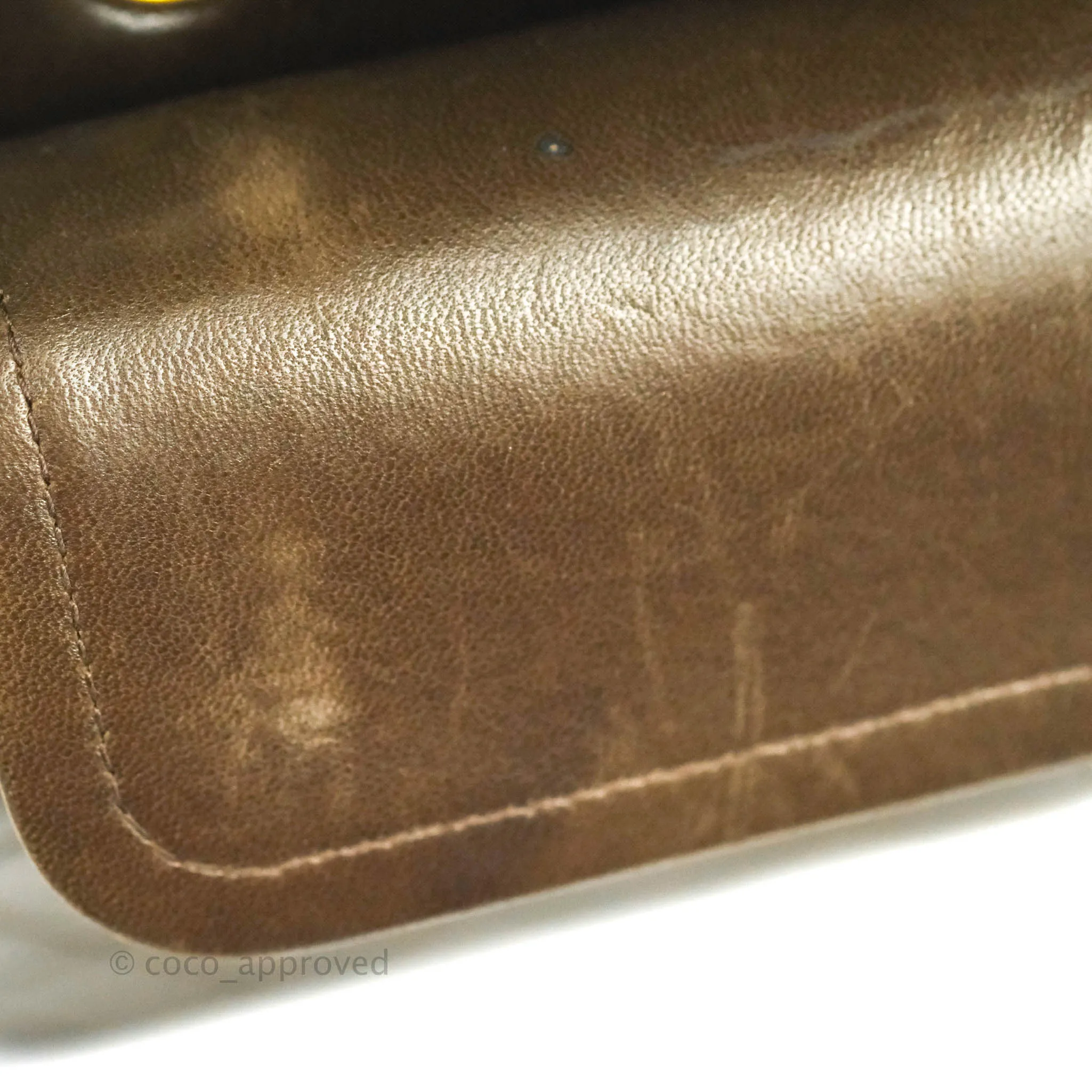 Chanel Classic Vintage Small Flap Brown Lambskin 24K Gold Hardware