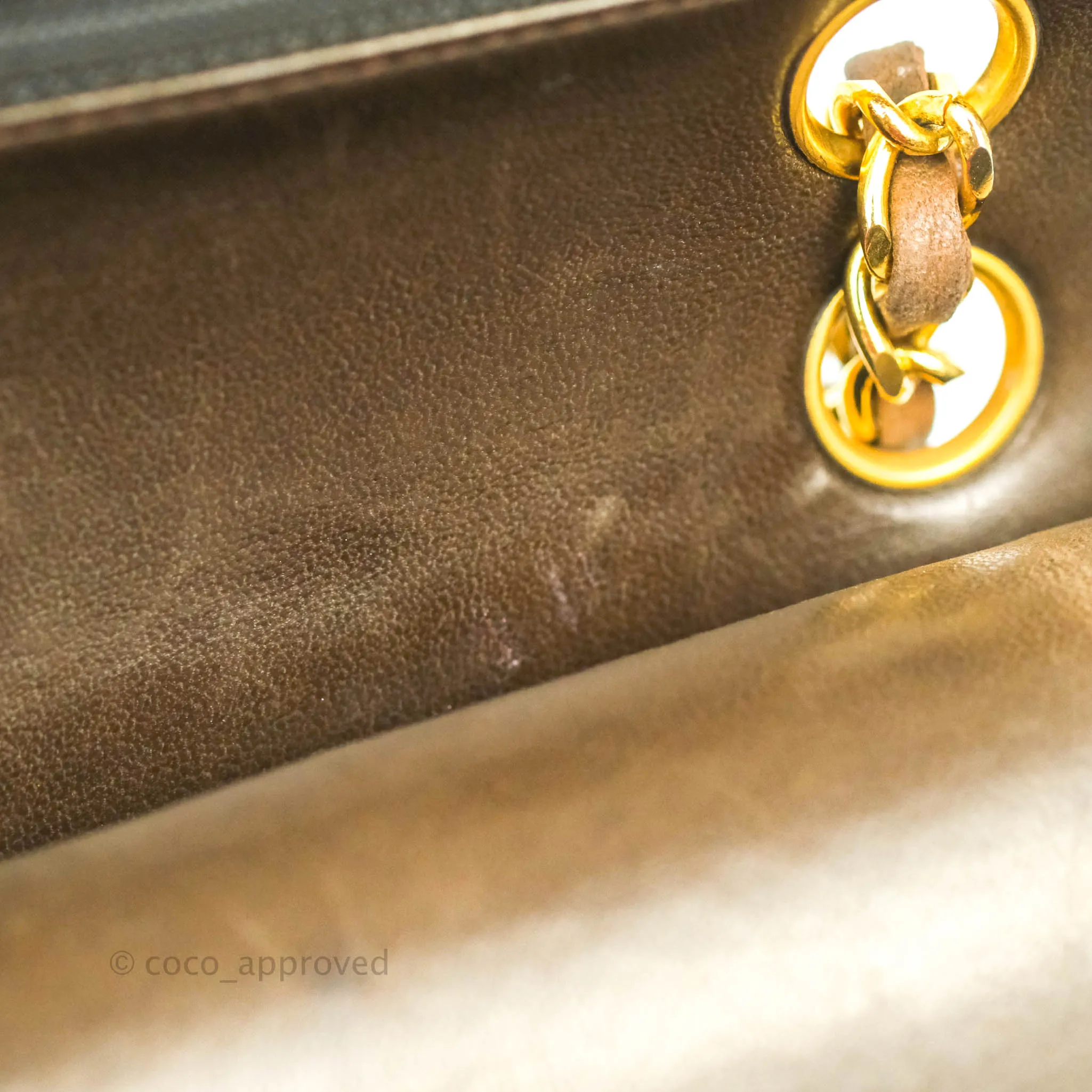 Chanel Classic Vintage Small Flap Brown Lambskin 24K Gold Hardware