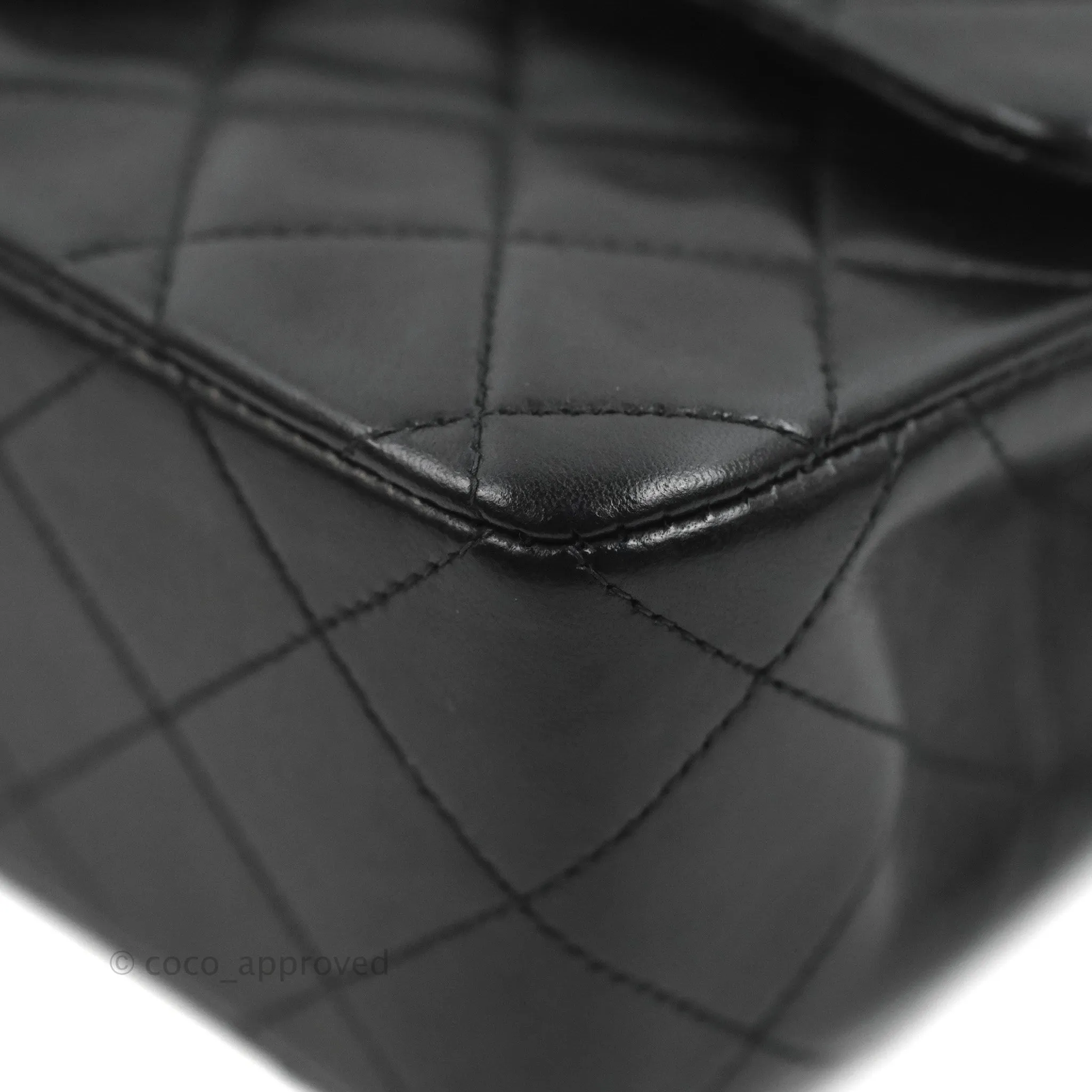 Chanel Classic Vintage Small S/M Flap Black Lambskin 24K Gold Hardware