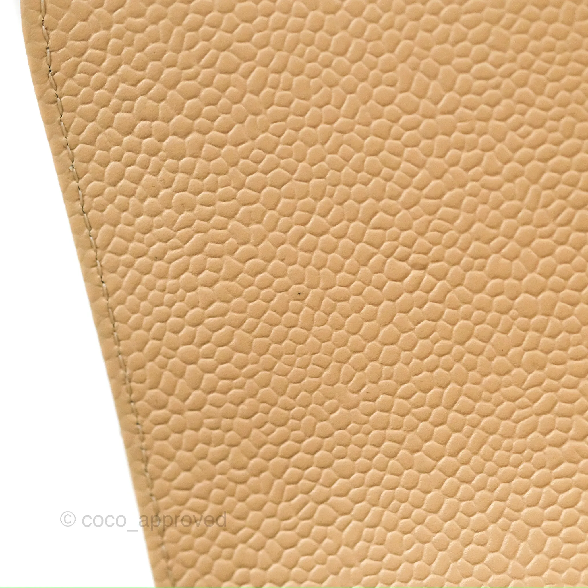 Chanel Jumbo Double Flap Beige Caviar Gold Hardware⁣⁣