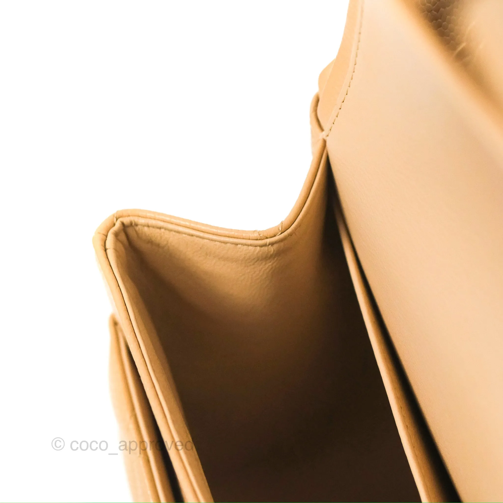 Chanel Jumbo Double Flap Beige Caviar Gold Hardware⁣⁣