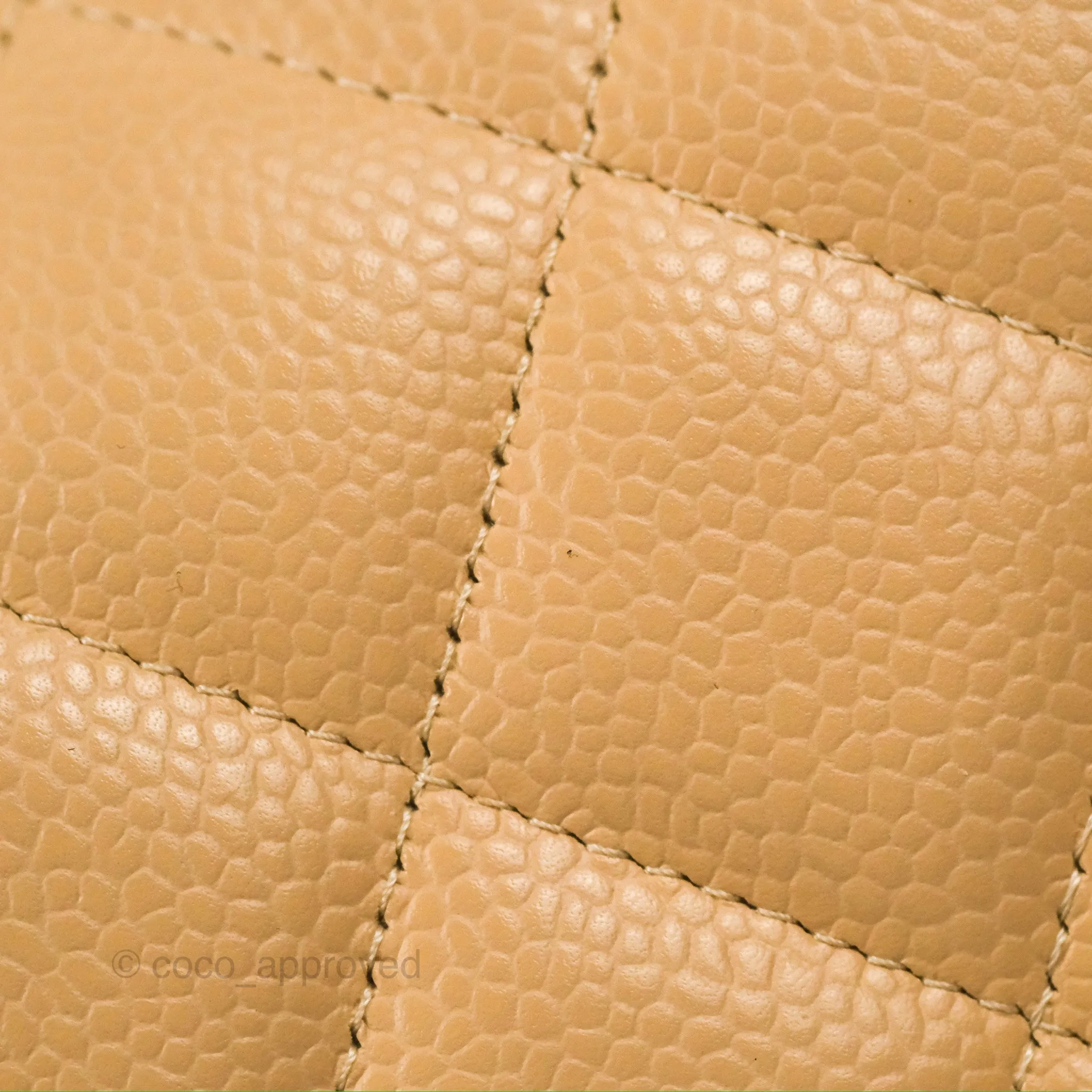 Chanel Jumbo Double Flap Beige Caviar Gold Hardware⁣⁣