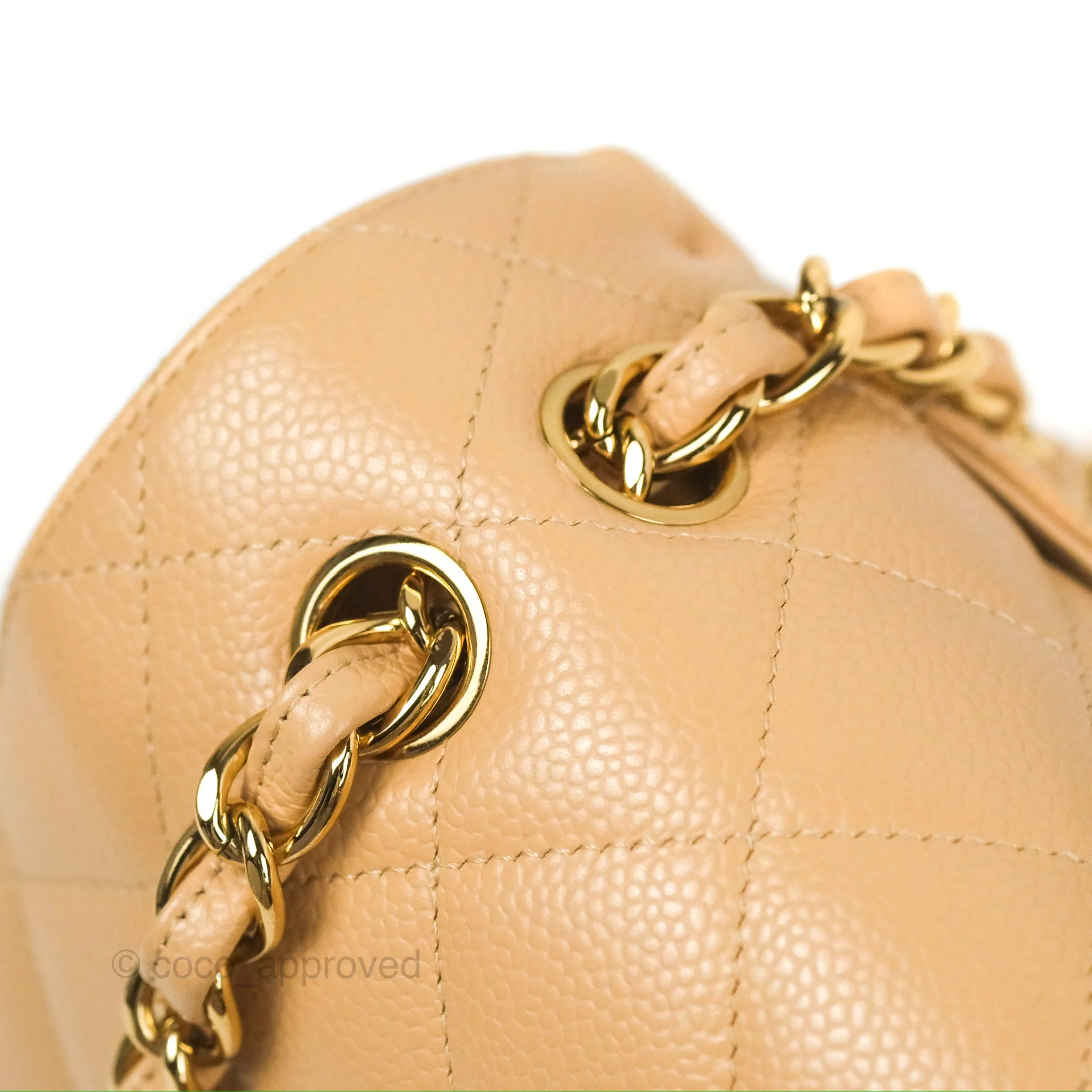 Chanel Jumbo Double Flap Beige Caviar Gold Hardware⁣⁣