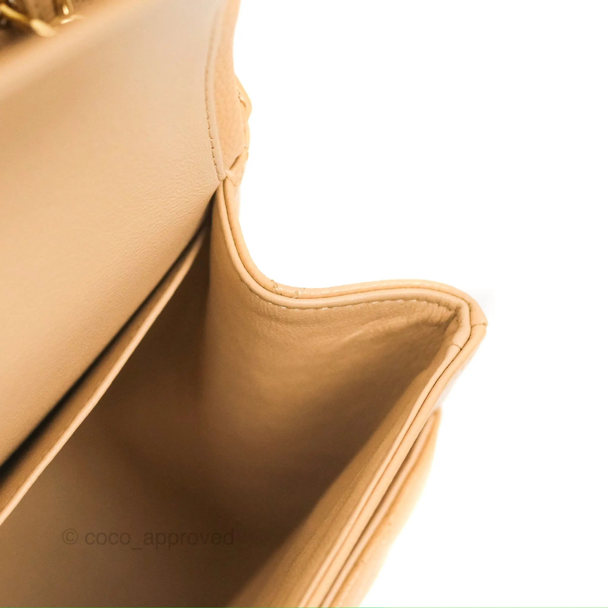 Chanel Jumbo Double Flap Beige Caviar Gold Hardware⁣⁣