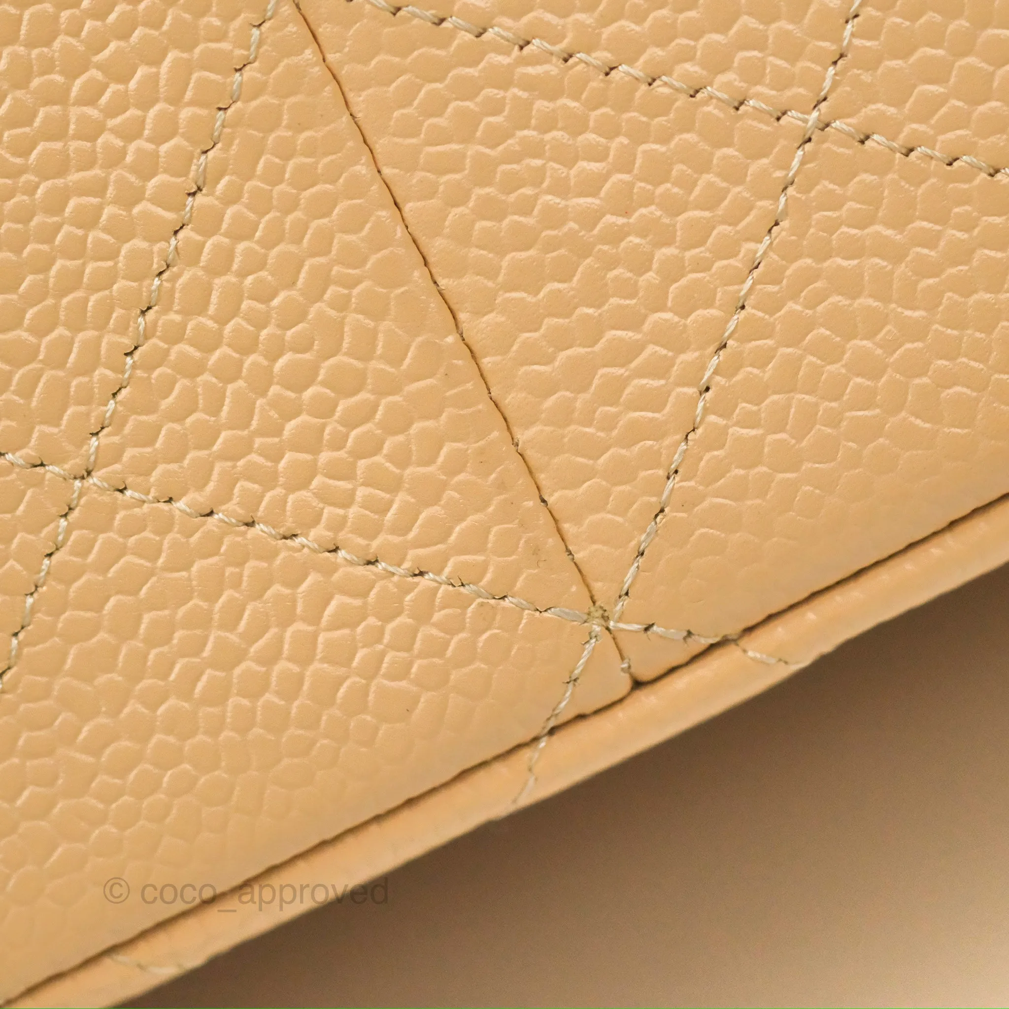 Chanel Jumbo Double Flap Beige Caviar Gold Hardware⁣⁣