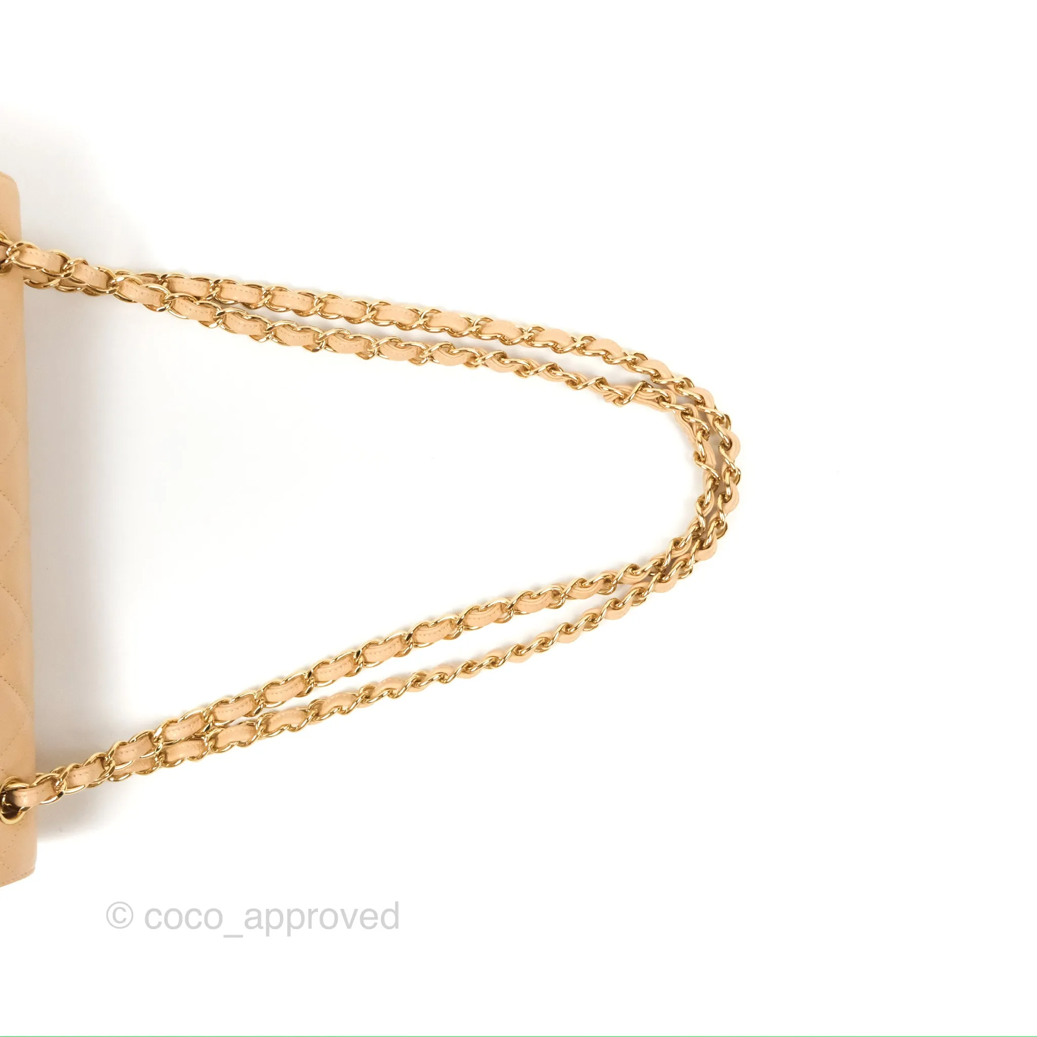 Chanel Jumbo Double Flap Beige Caviar Gold Hardware⁣⁣
