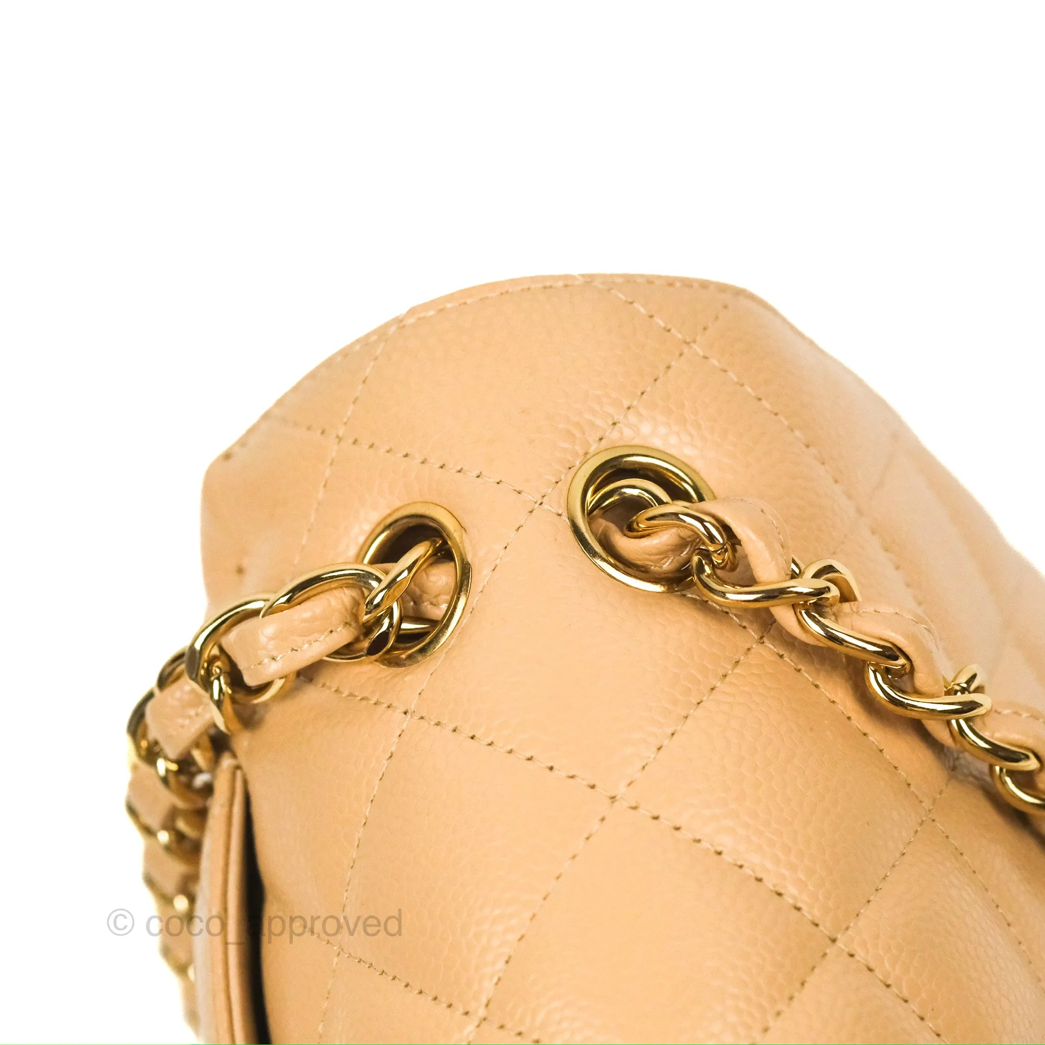 Chanel Jumbo Double Flap Beige Caviar Gold Hardware⁣⁣