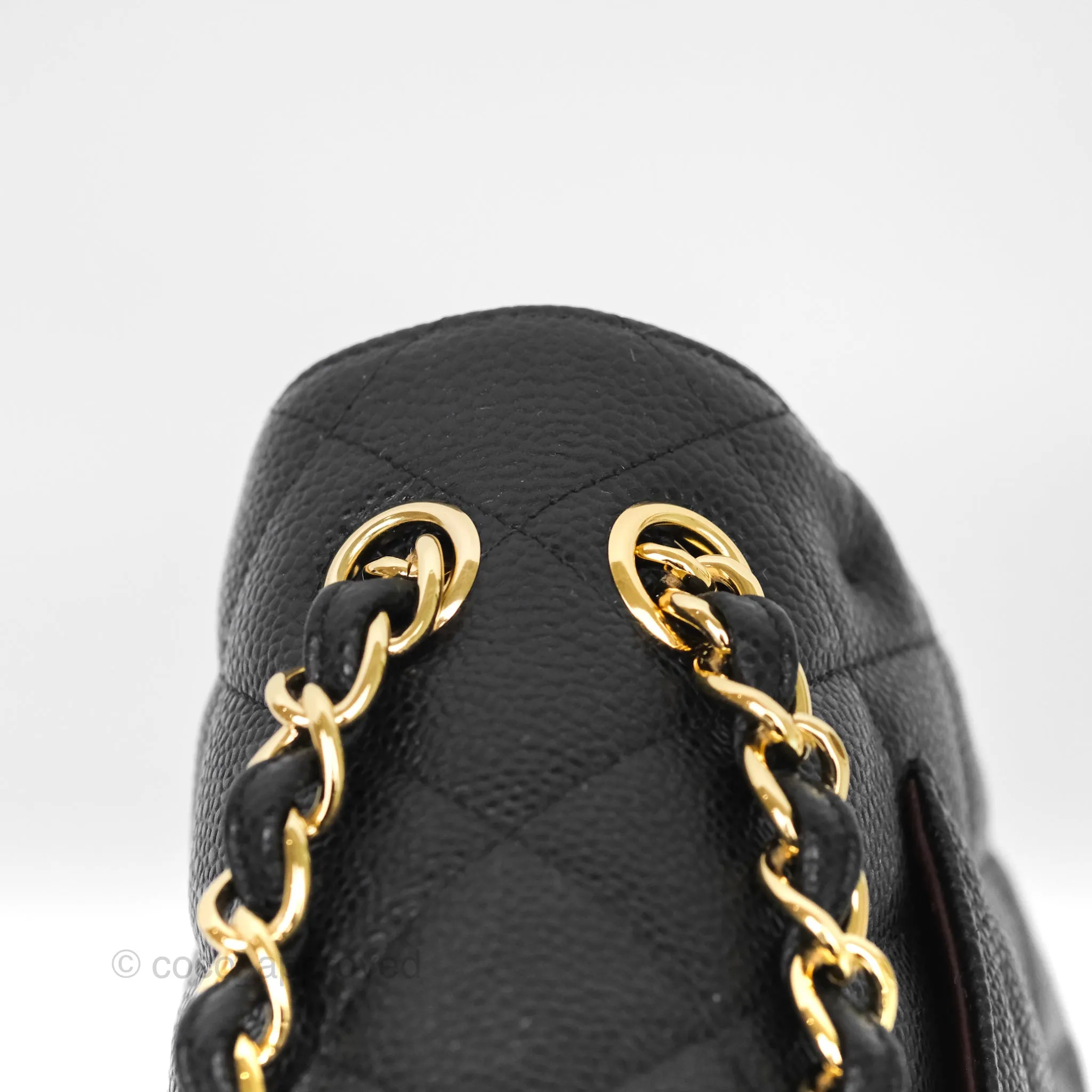Chanel Jumbo Double Flap Black Caviar Gold Hardware⁣⁣