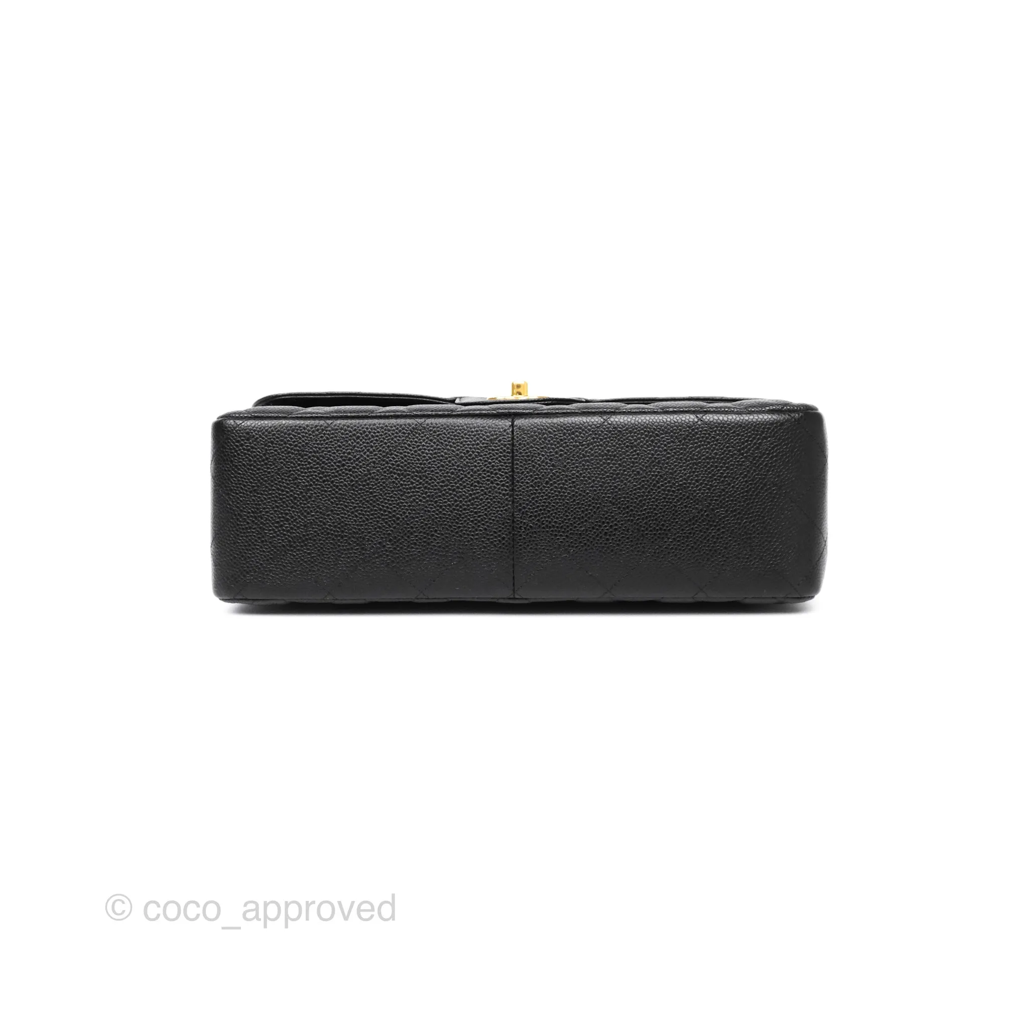 Chanel Jumbo Double Flap Black Caviar Gold Hardware⁣⁣