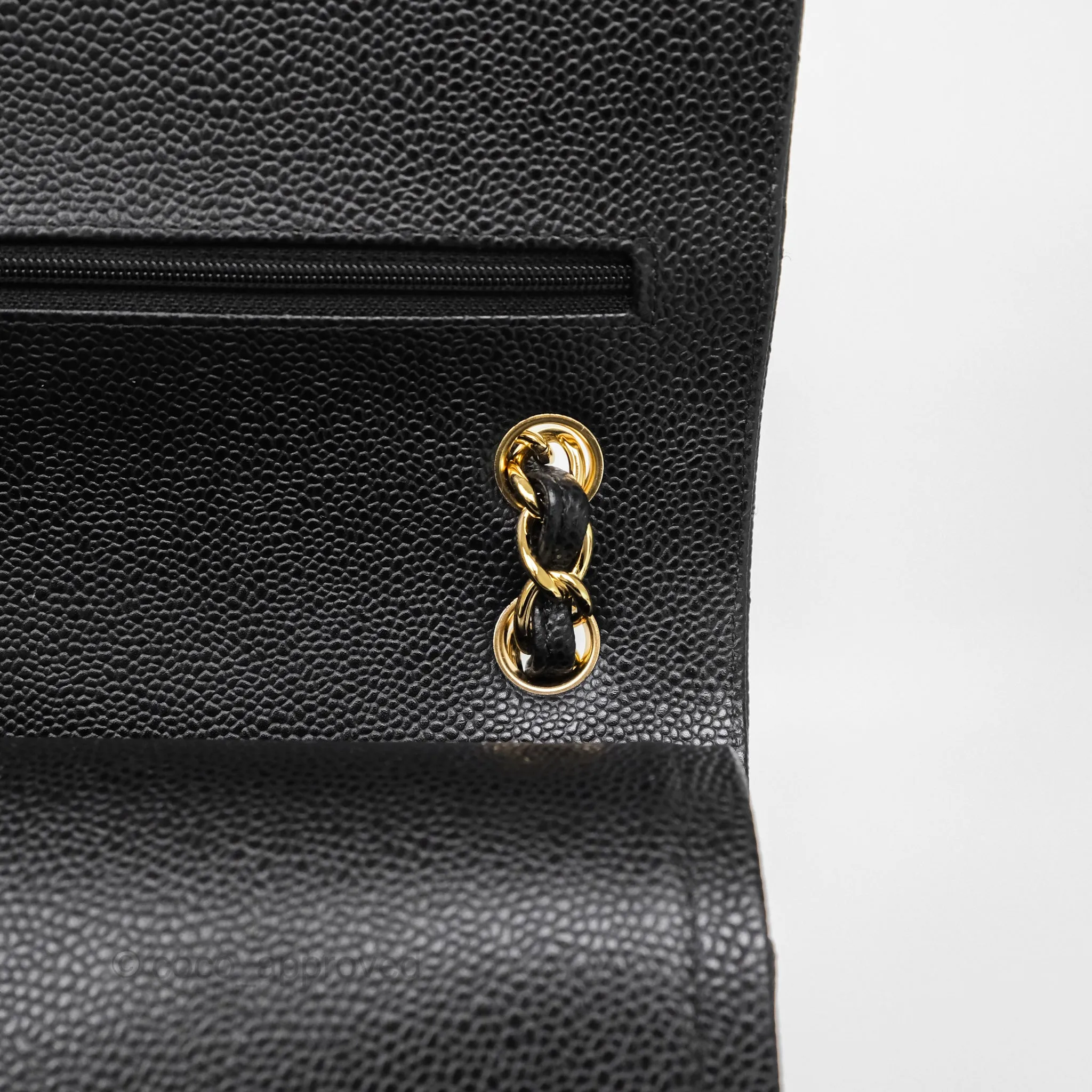 Chanel Jumbo Double Flap Black Caviar Gold Hardware⁣⁣