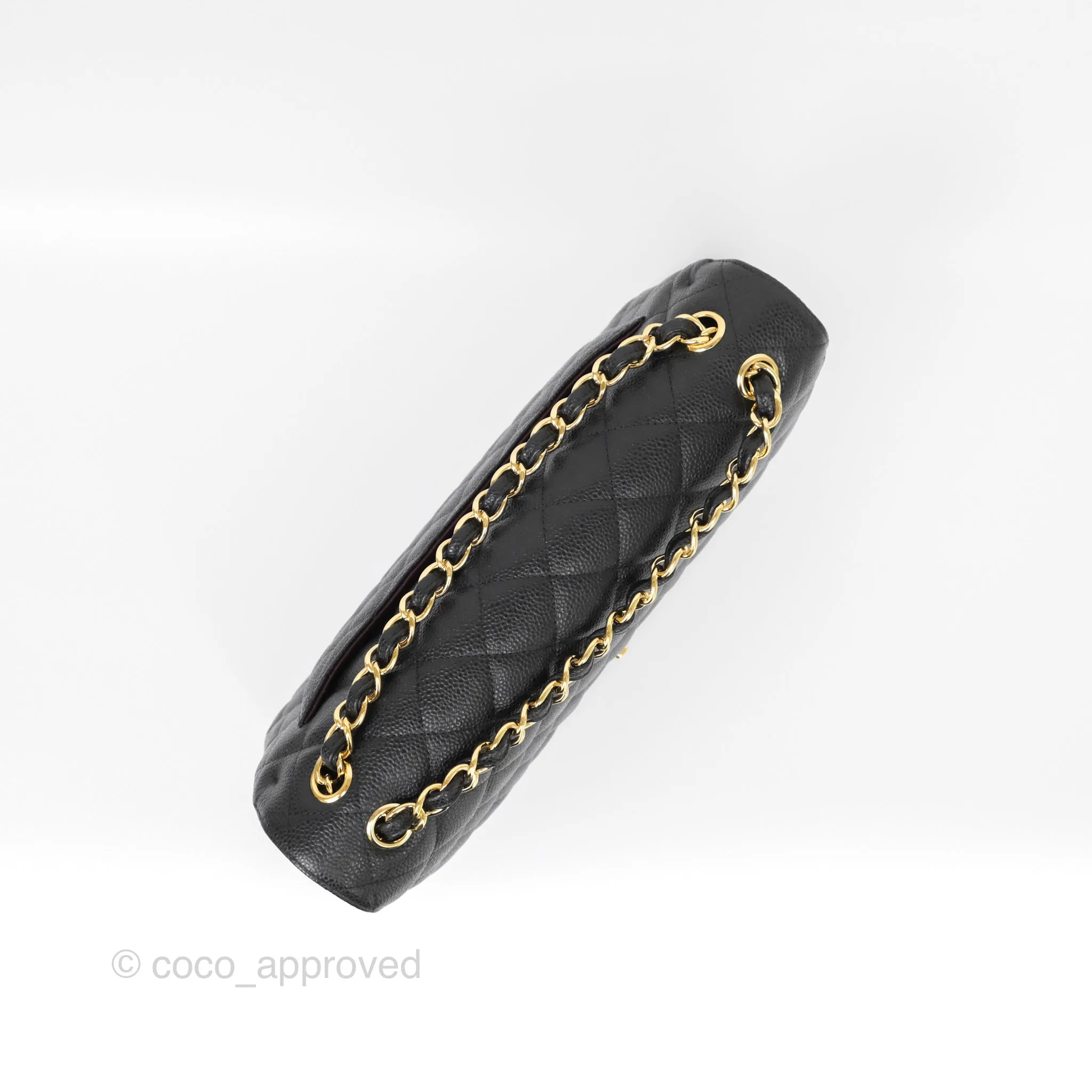 Chanel Jumbo Double Flap Black Caviar Gold Hardware⁣⁣