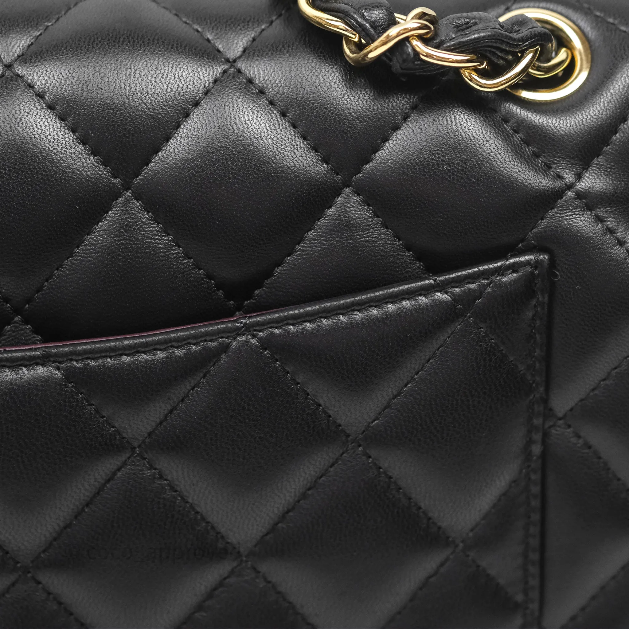 Chanel Jumbo Double Flap Black Lambskin Gold Hardware⁣⁣