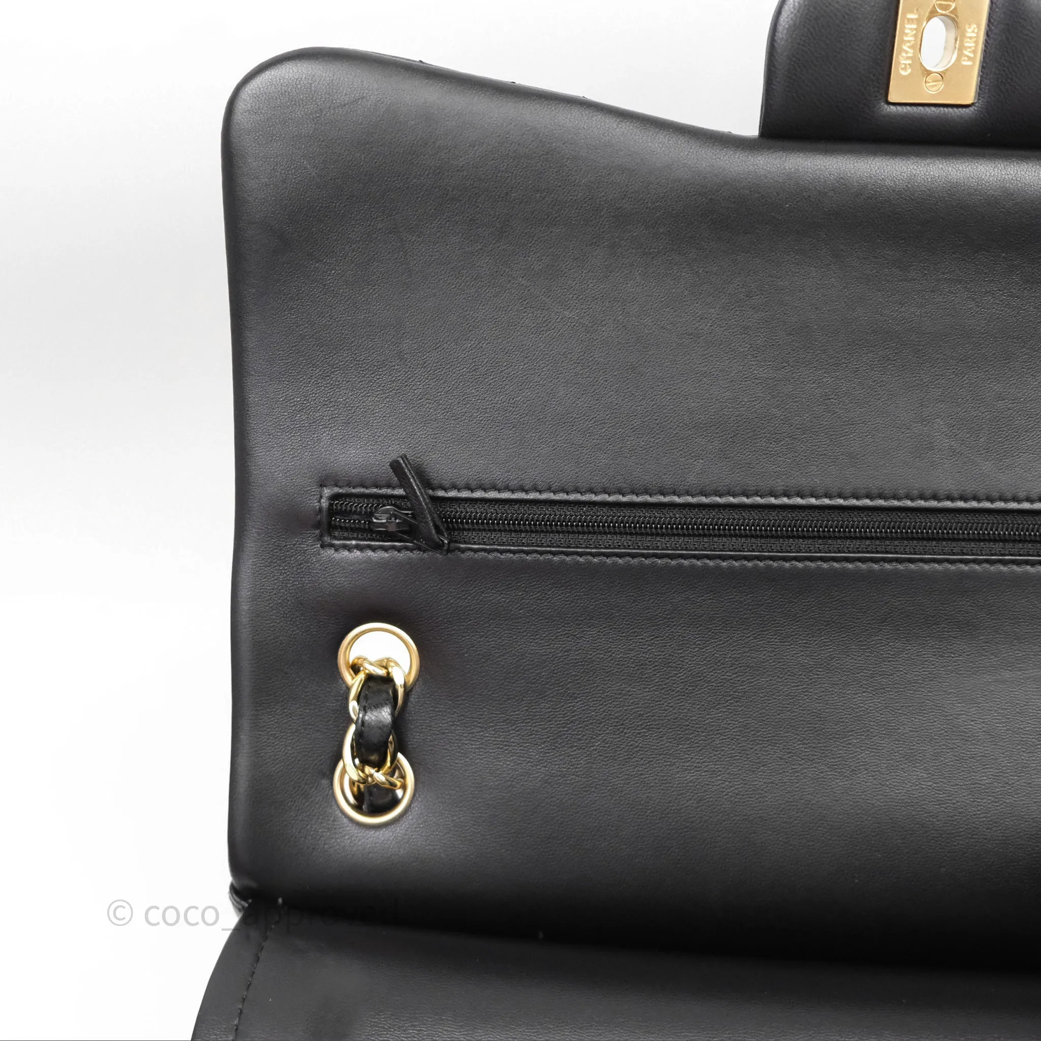 Chanel Jumbo Double Flap Black Lambskin Gold Hardware⁣⁣