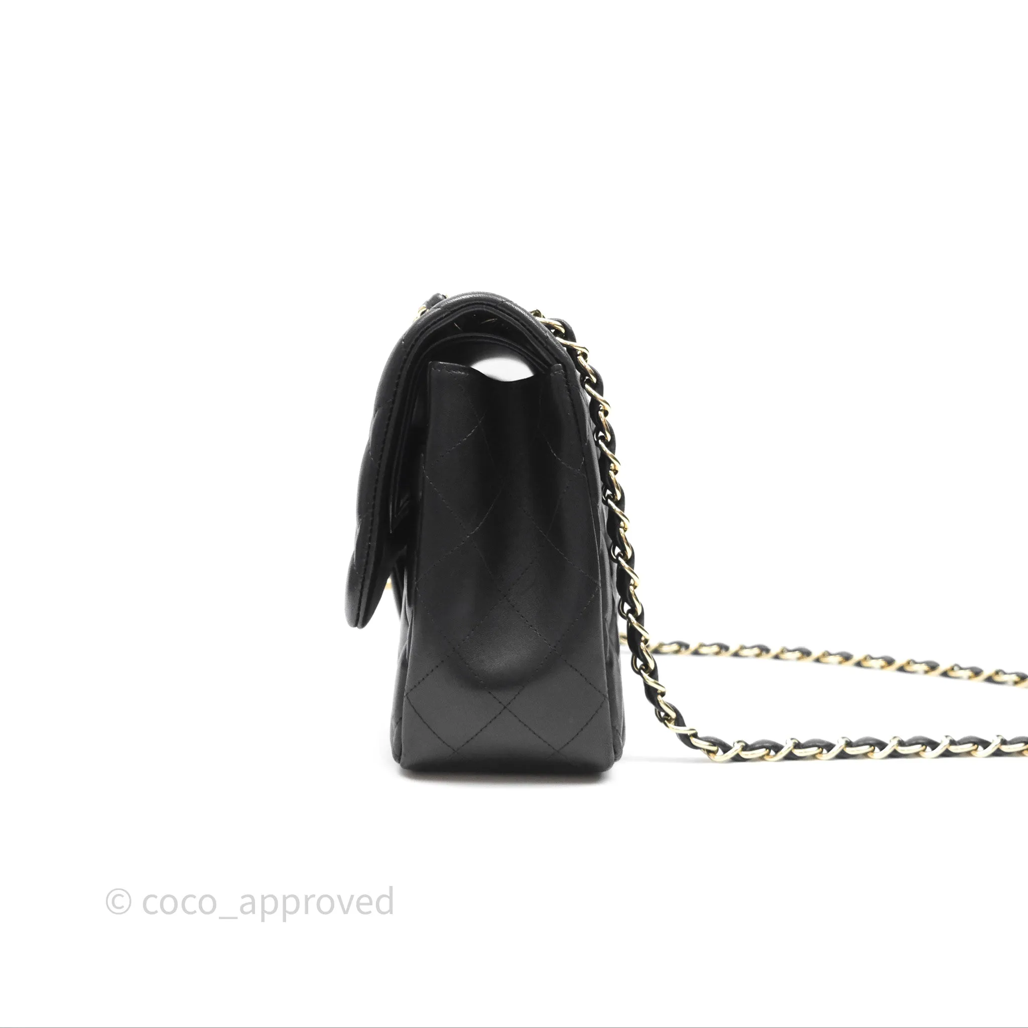 Chanel Jumbo Double Flap Black Lambskin Gold Hardware⁣⁣