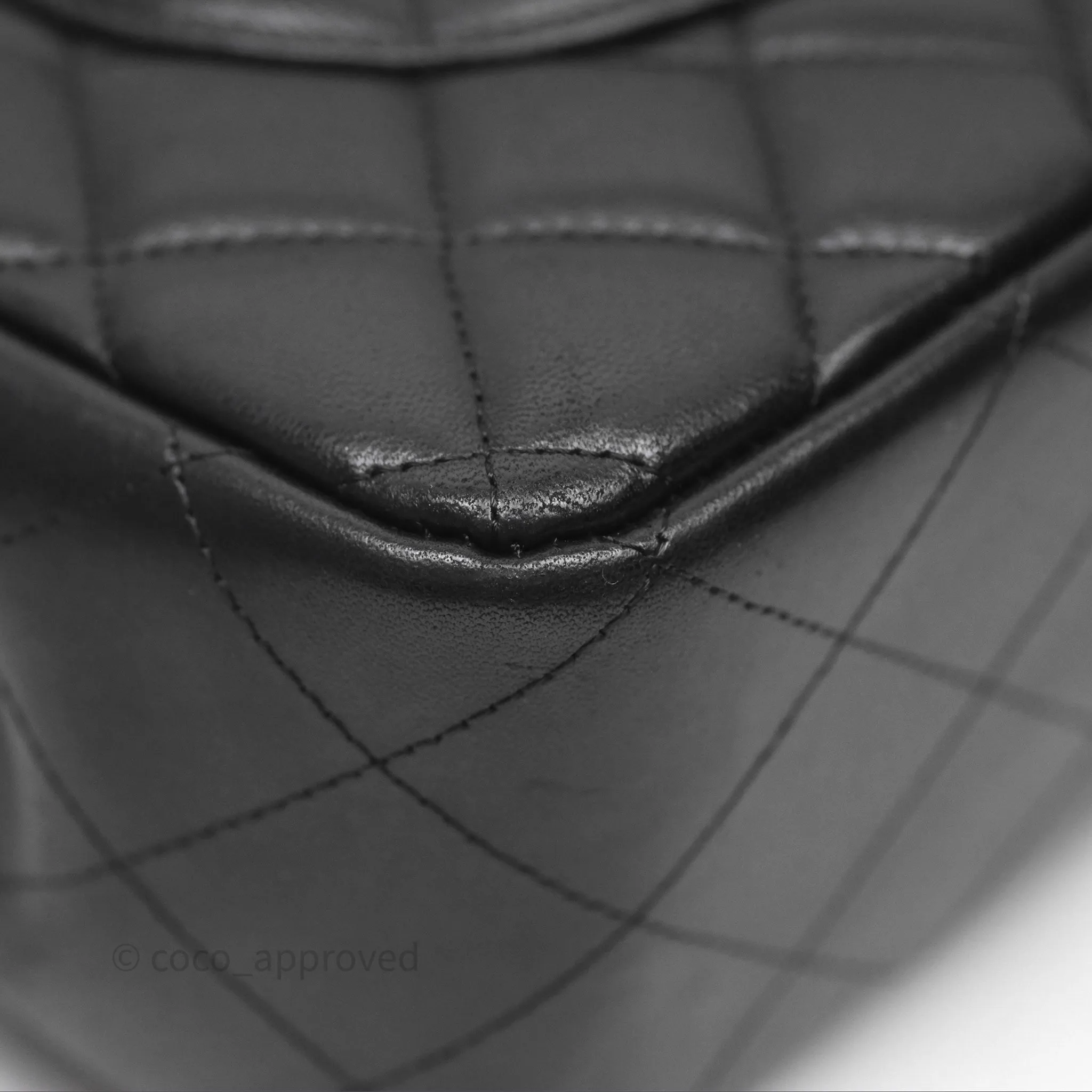 Chanel Jumbo Double Flap Black Lambskin Gold Hardware⁣⁣