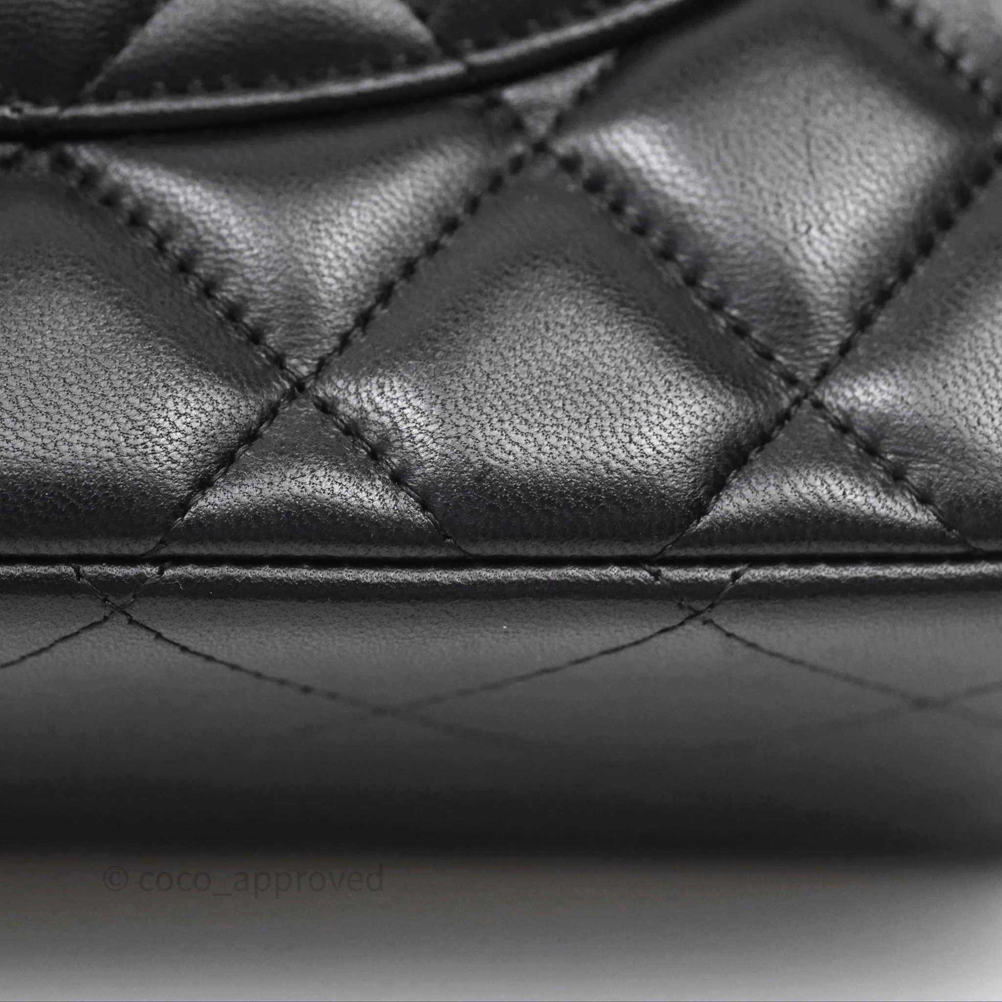 Chanel Jumbo Double Flap Black Lambskin Gold Hardware⁣⁣