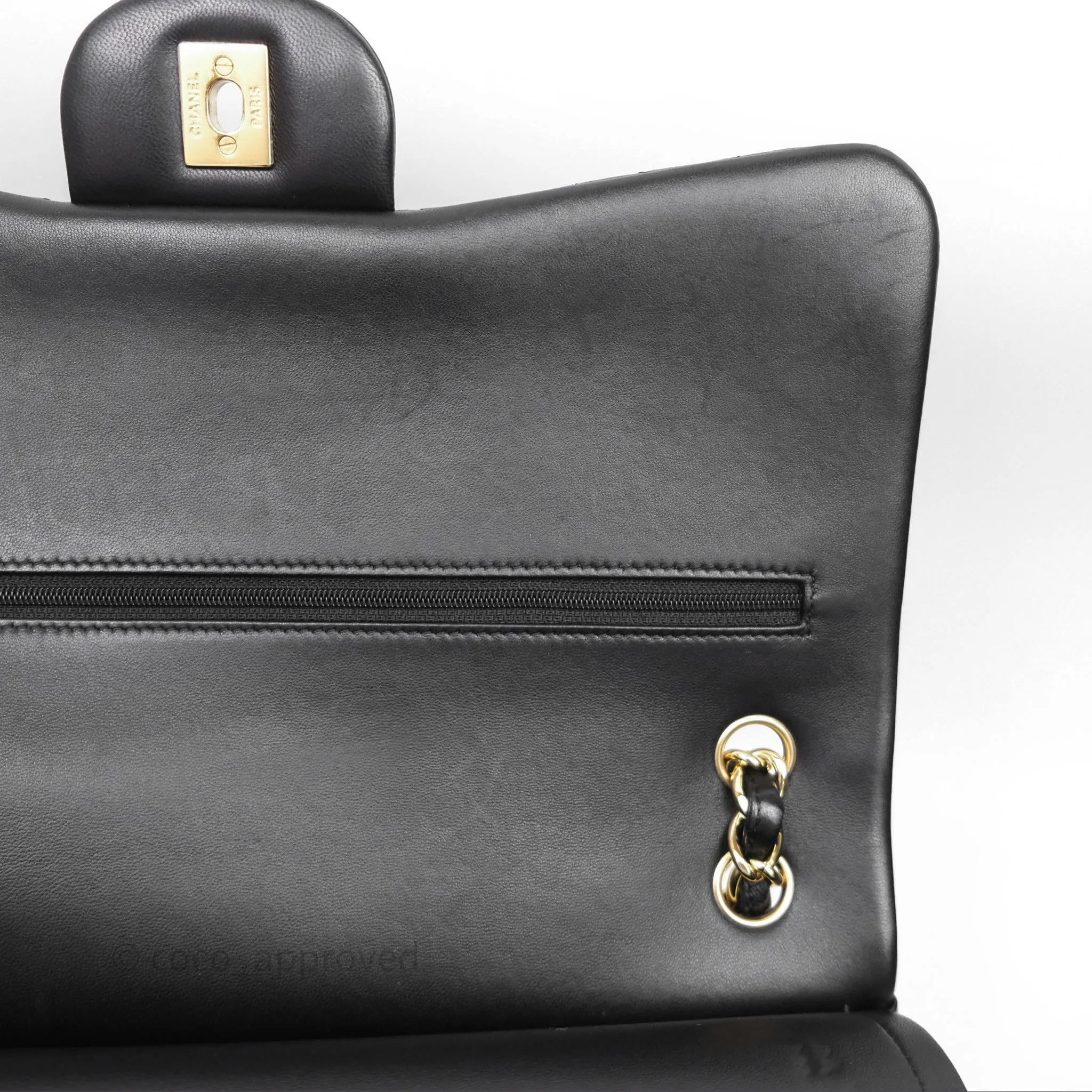 Chanel Jumbo Double Flap Black Lambskin Gold Hardware⁣⁣