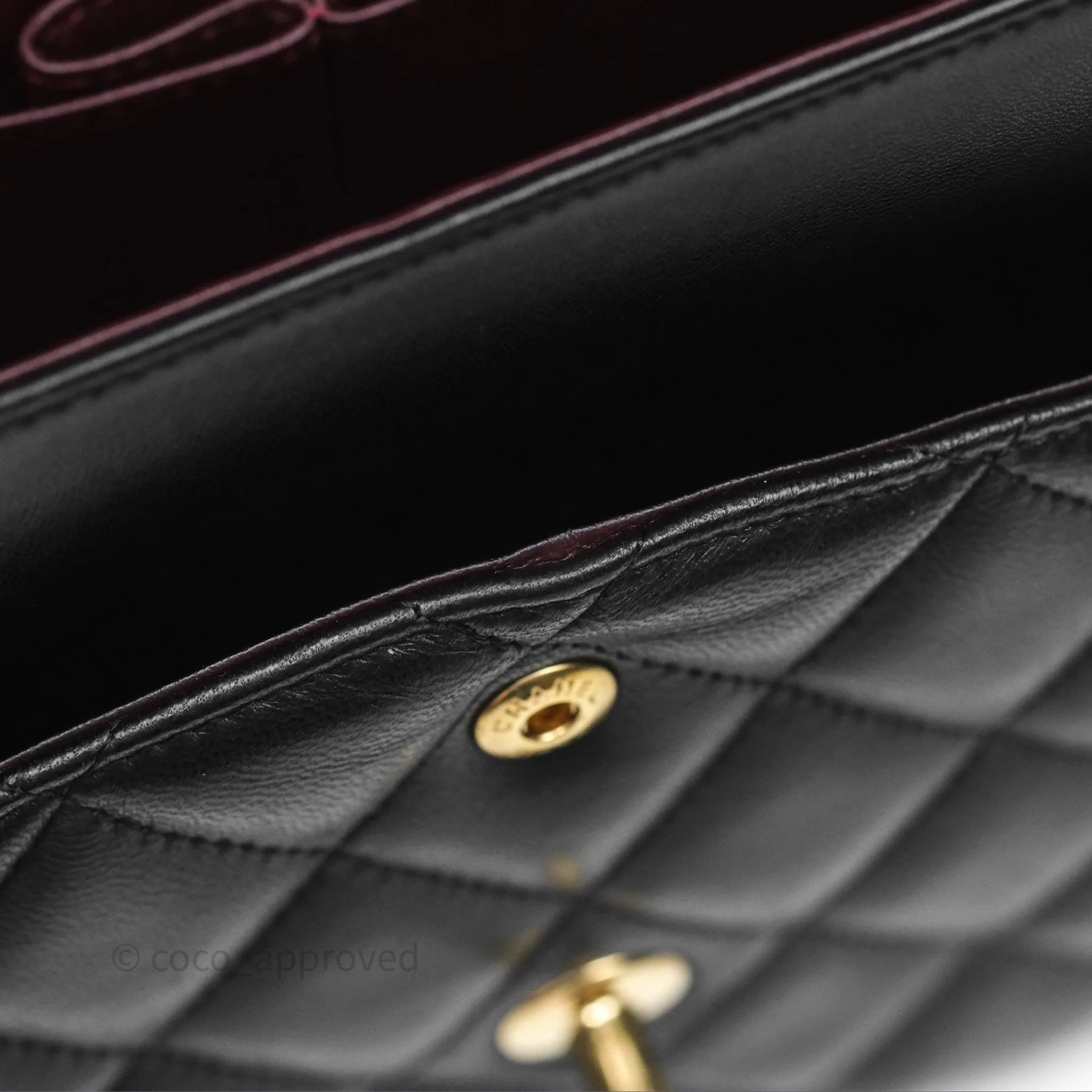Chanel Jumbo Double Flap Black Lambskin Gold Hardware⁣⁣