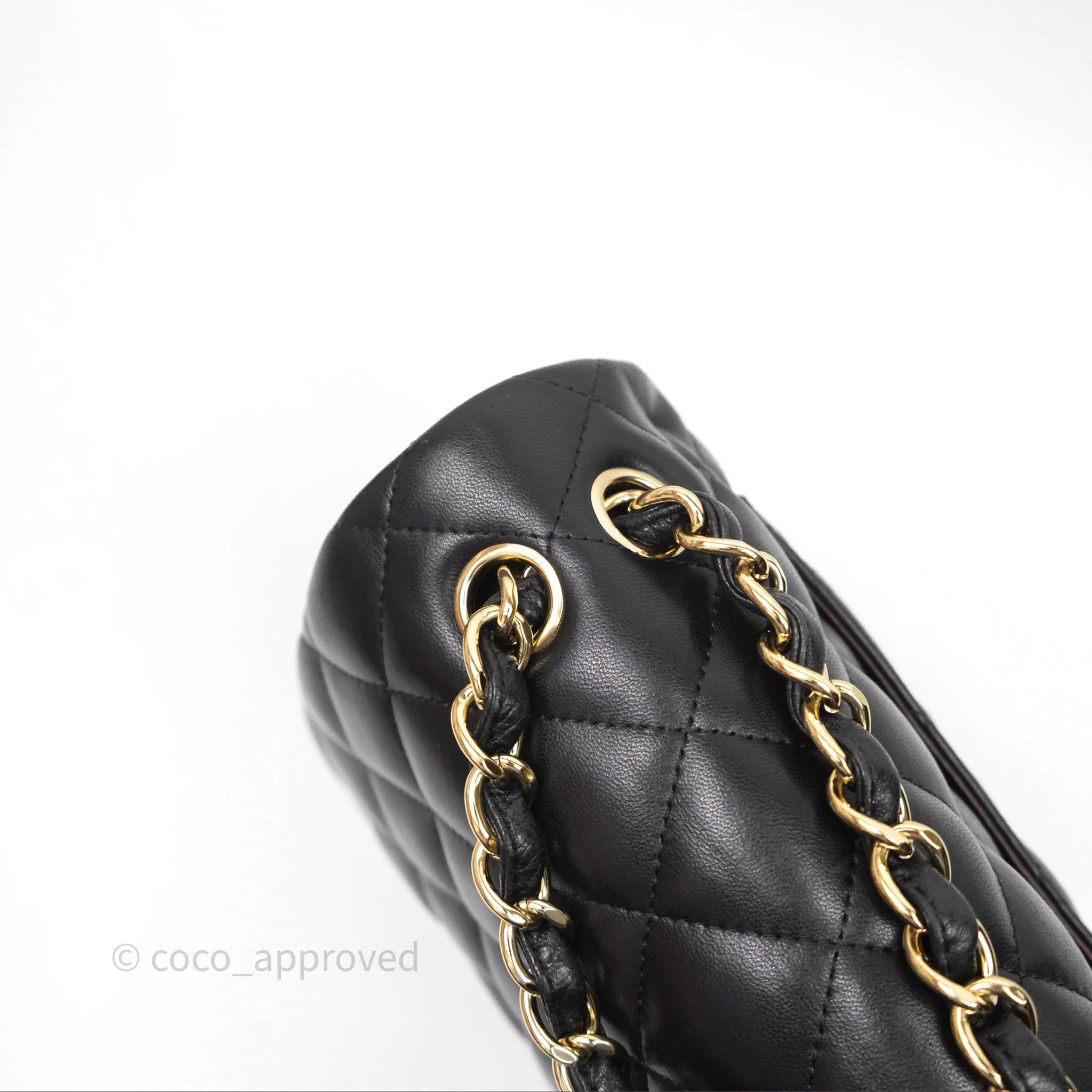 Chanel Jumbo Double Flap Black Lambskin Gold Hardware⁣⁣