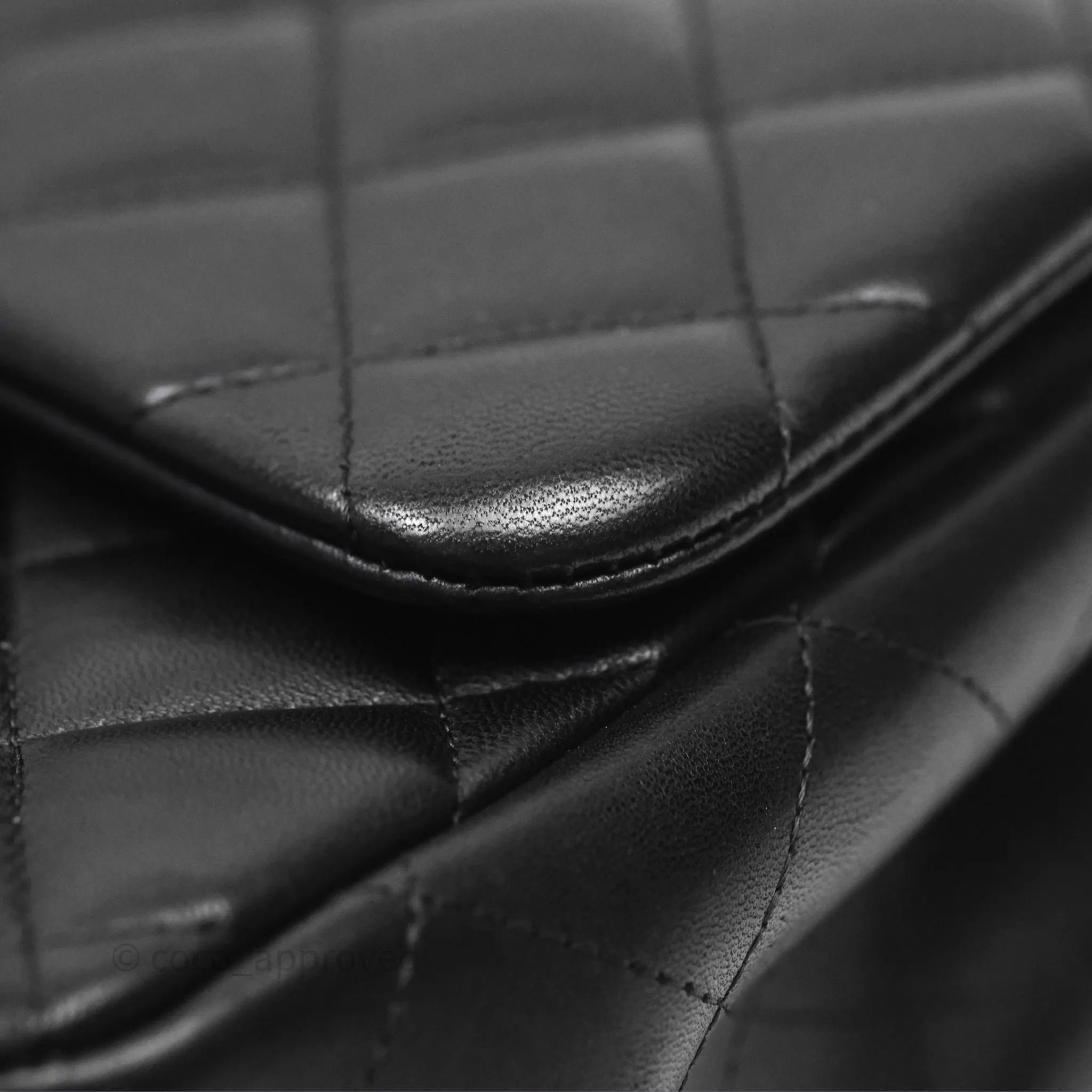 Chanel Jumbo Double Flap Black Lambskin Gold Hardware⁣⁣