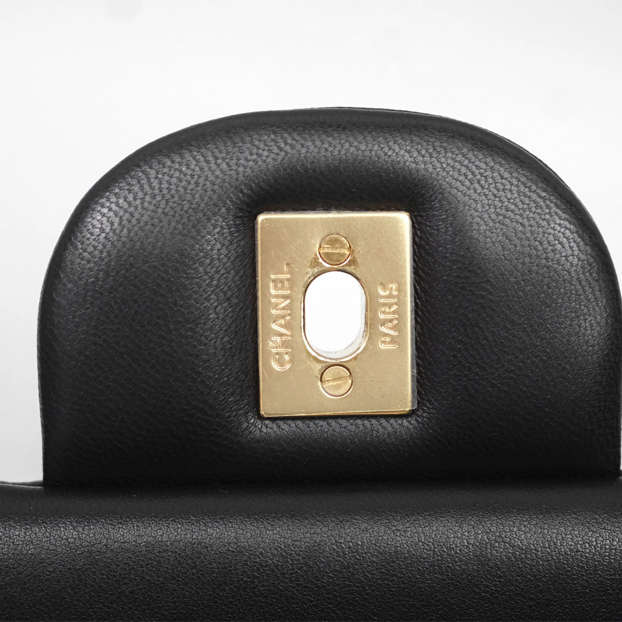 Chanel Jumbo Double Flap Black Lambskin Gold Hardware⁣⁣