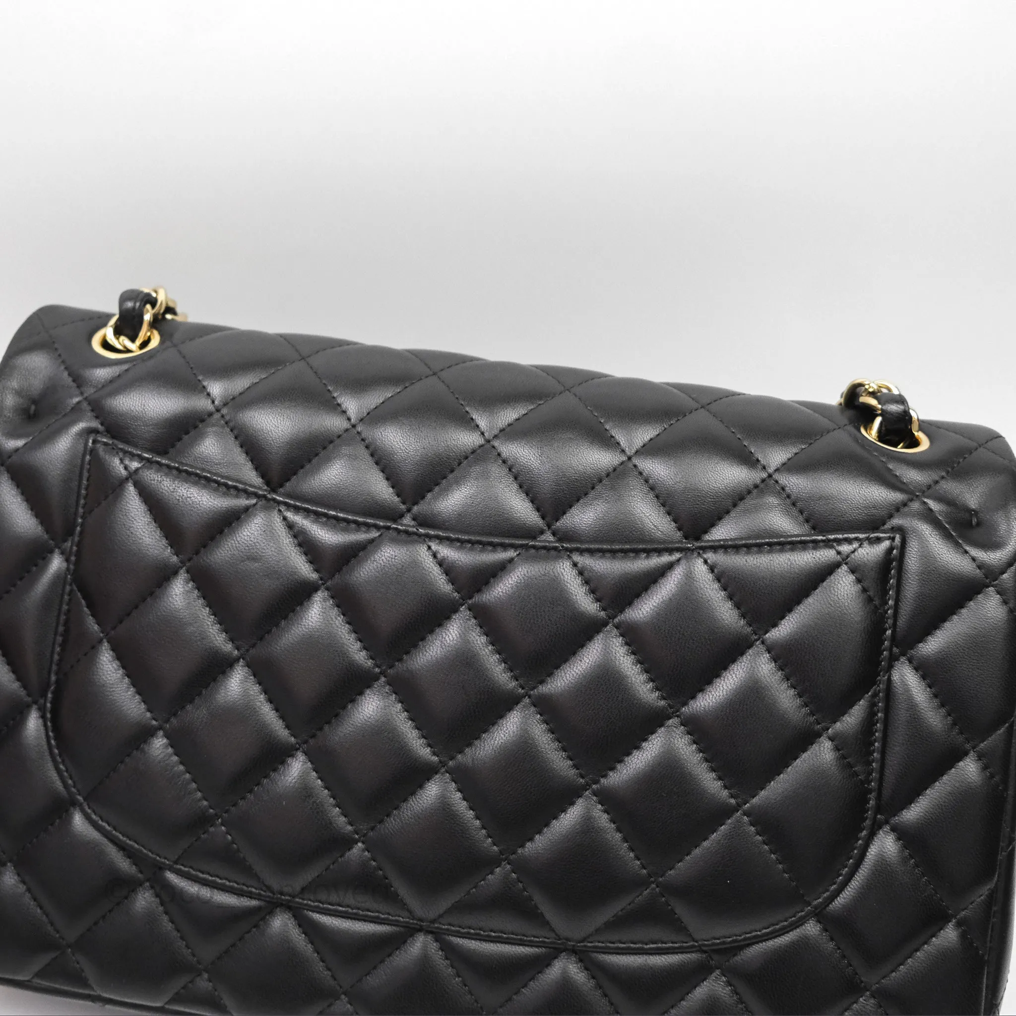 Chanel Jumbo Double Flap Black Lambskin Gold Hardware⁣⁣
