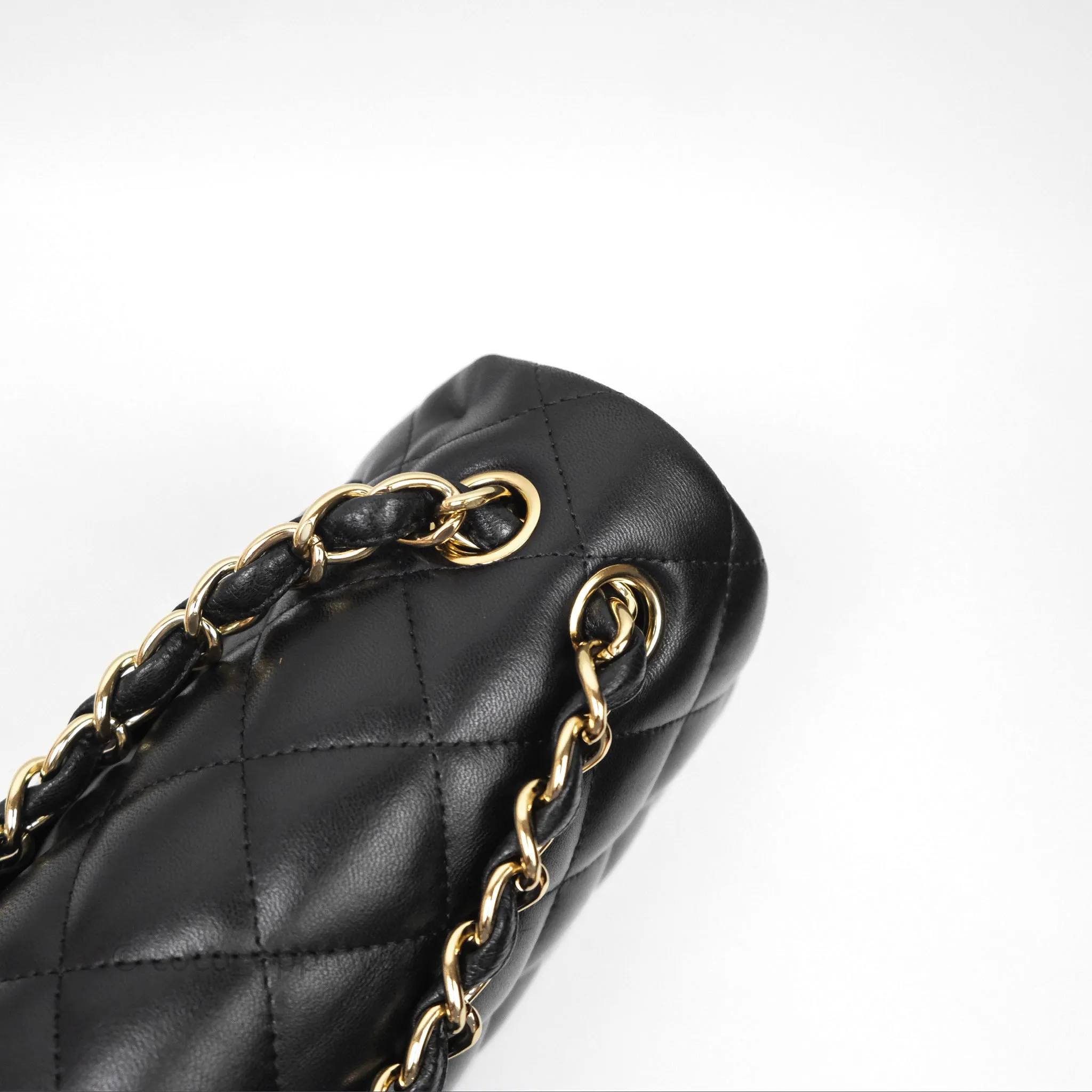 Chanel Jumbo Double Flap Black Lambskin Gold Hardware⁣⁣