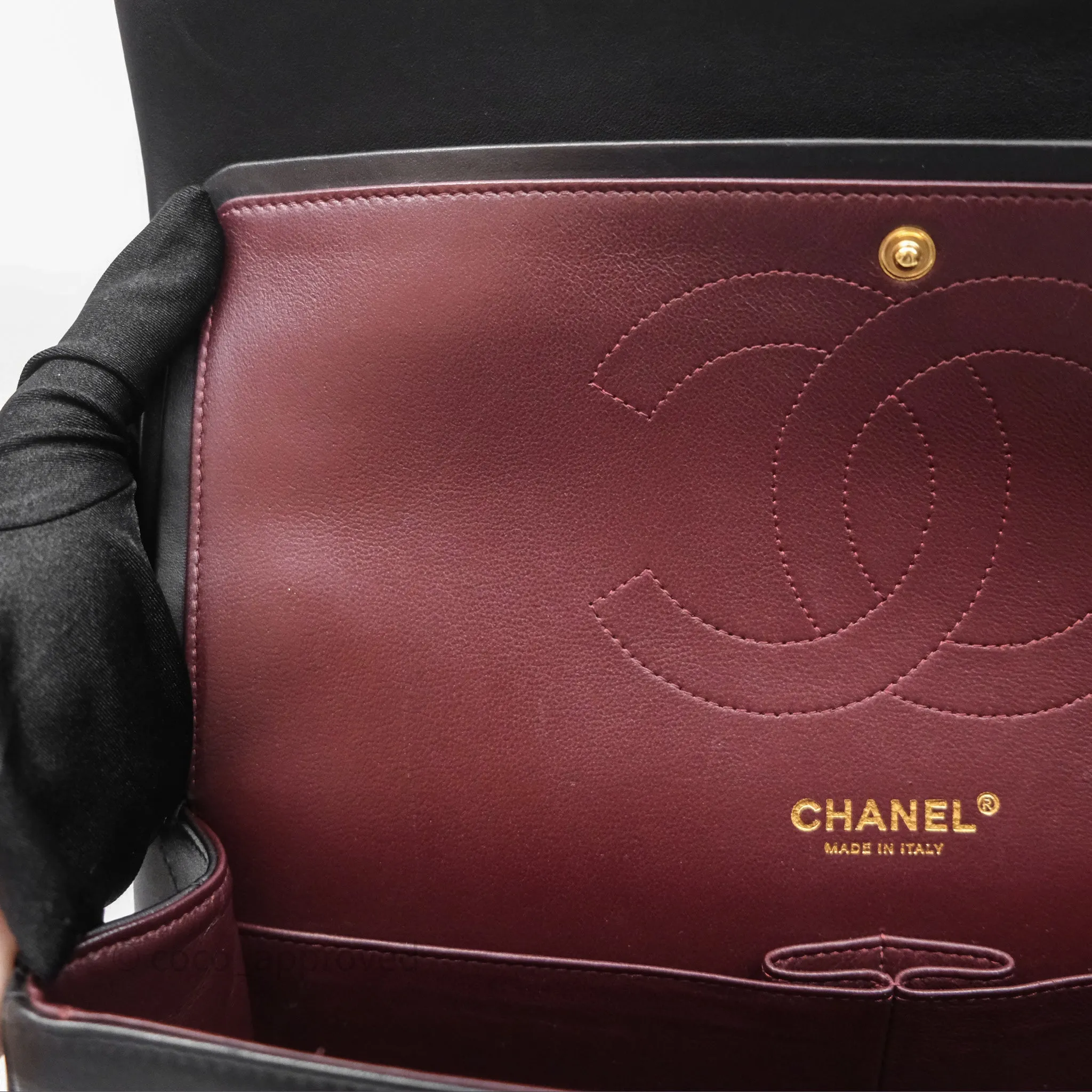Chanel Jumbo Double Flap Black Lambskin Gold Hardware⁣⁣