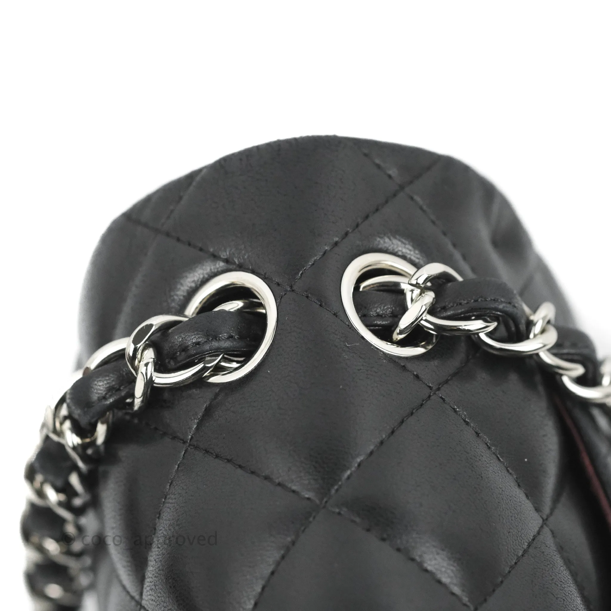 Chanel Jumbo Double Flap Black Lambskin Silver Hardware⁣⁣