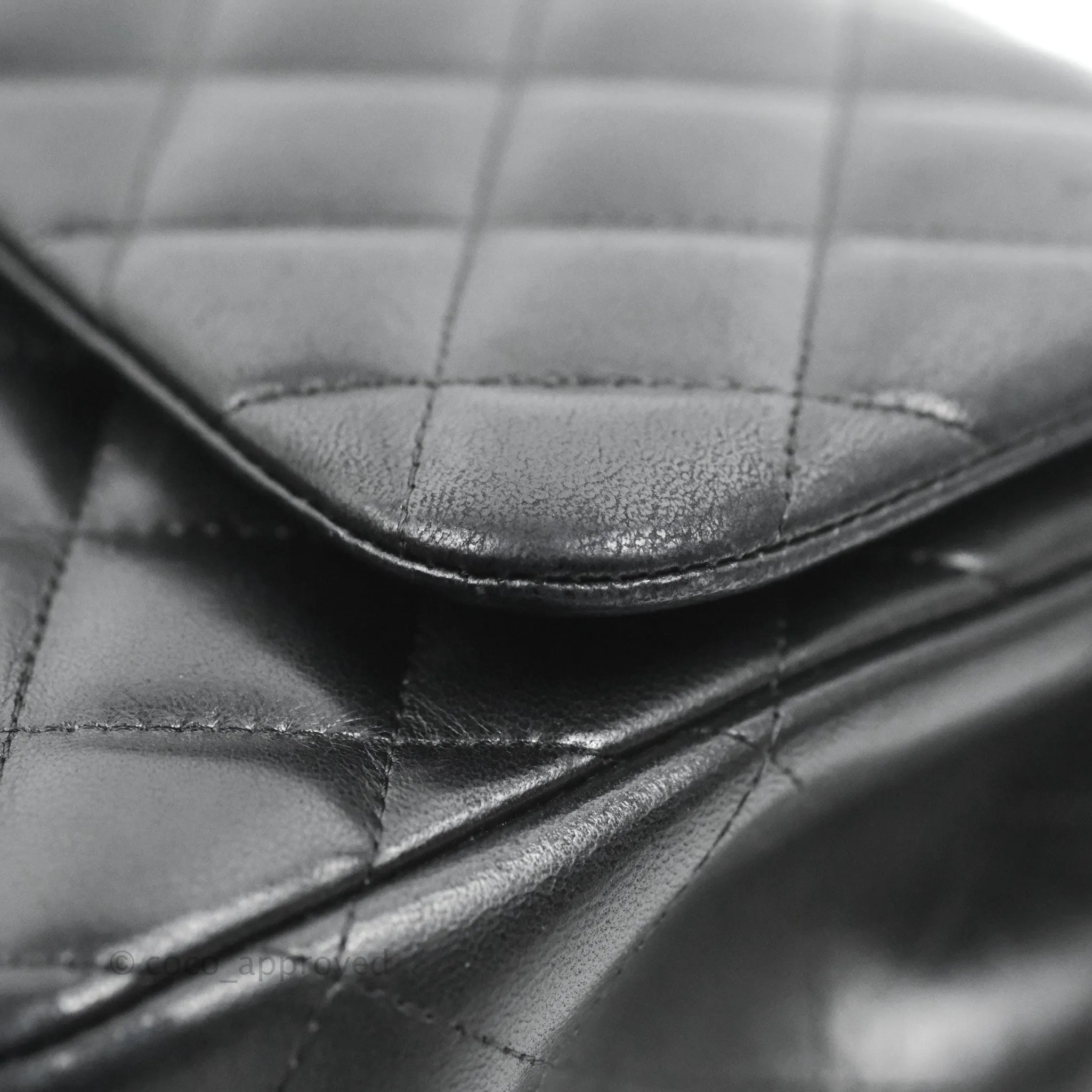 Chanel Jumbo Double Flap Black Lambskin Silver Hardware⁣⁣