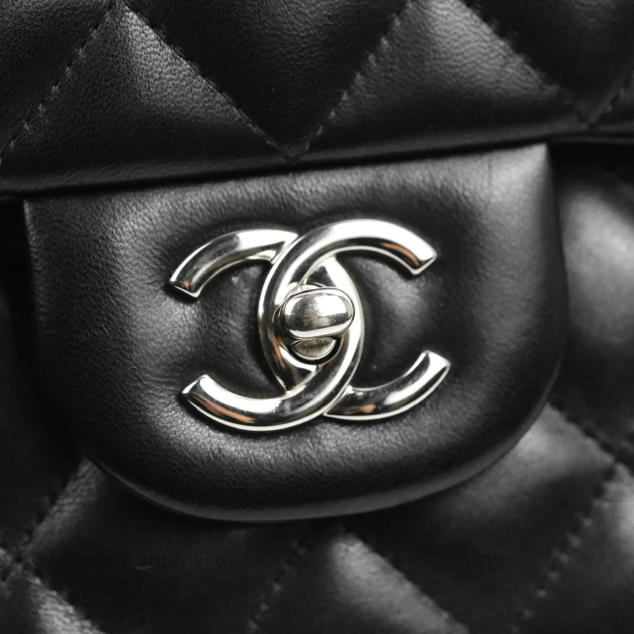 Chanel Jumbo Double Flap Black Lambskin Silver Hardware⁣⁣