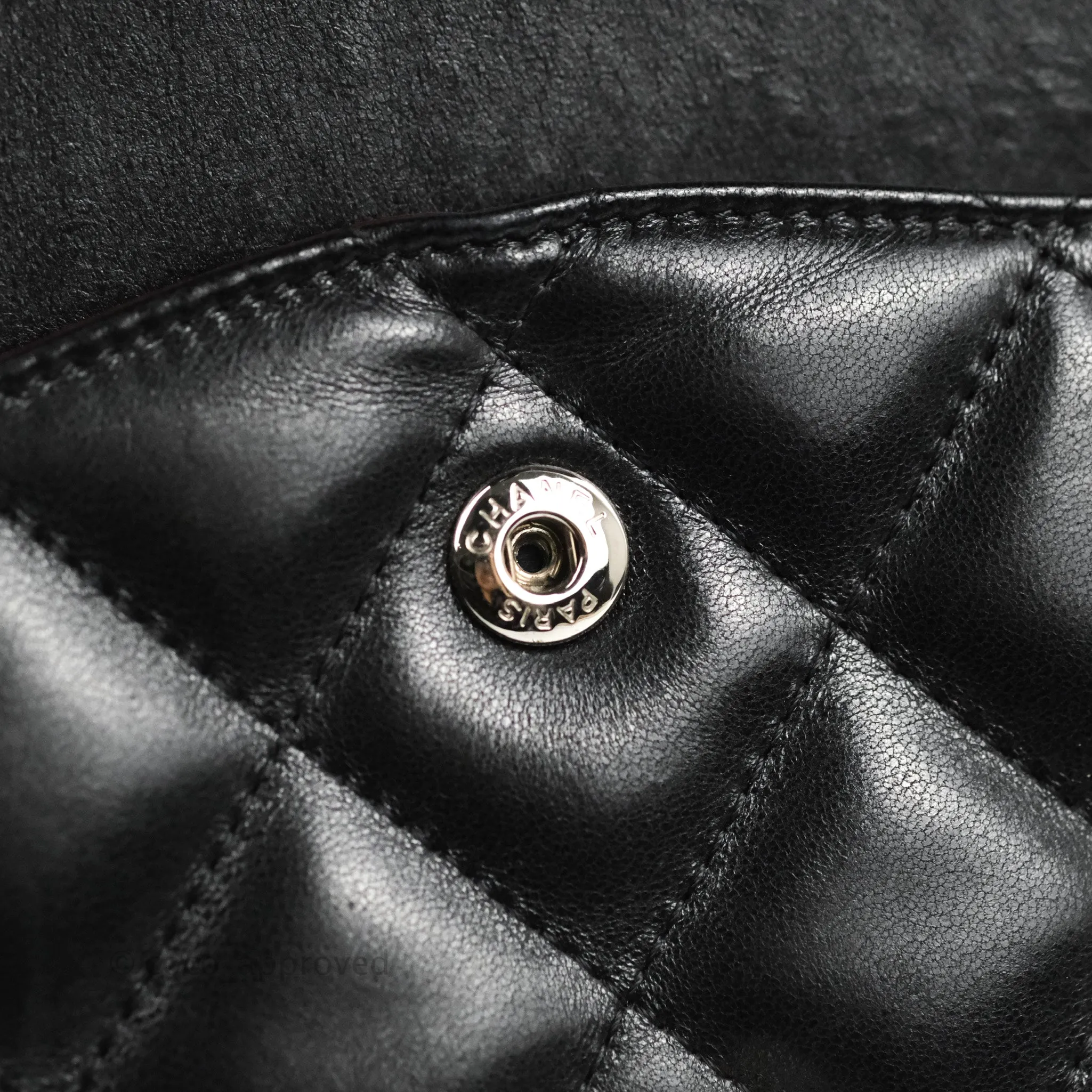 Chanel Jumbo Double Flap Black Lambskin Silver Hardware⁣⁣