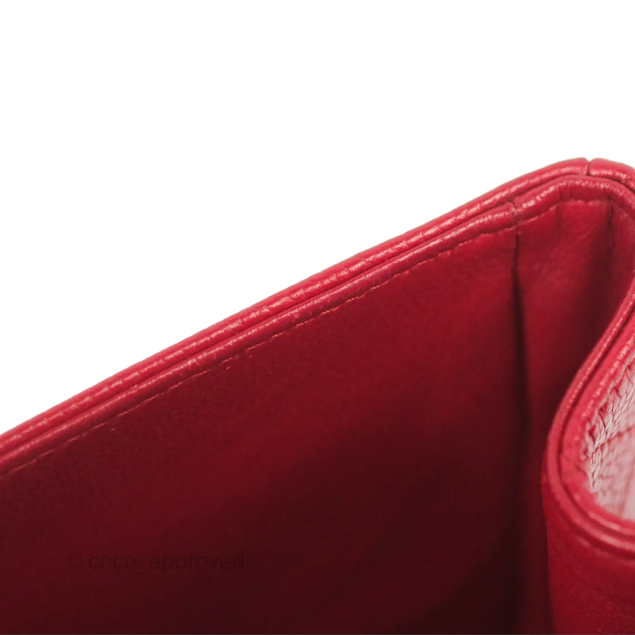 Chanel Jumbo Double Flap Red Caviar Silver Hardware⁣⁣