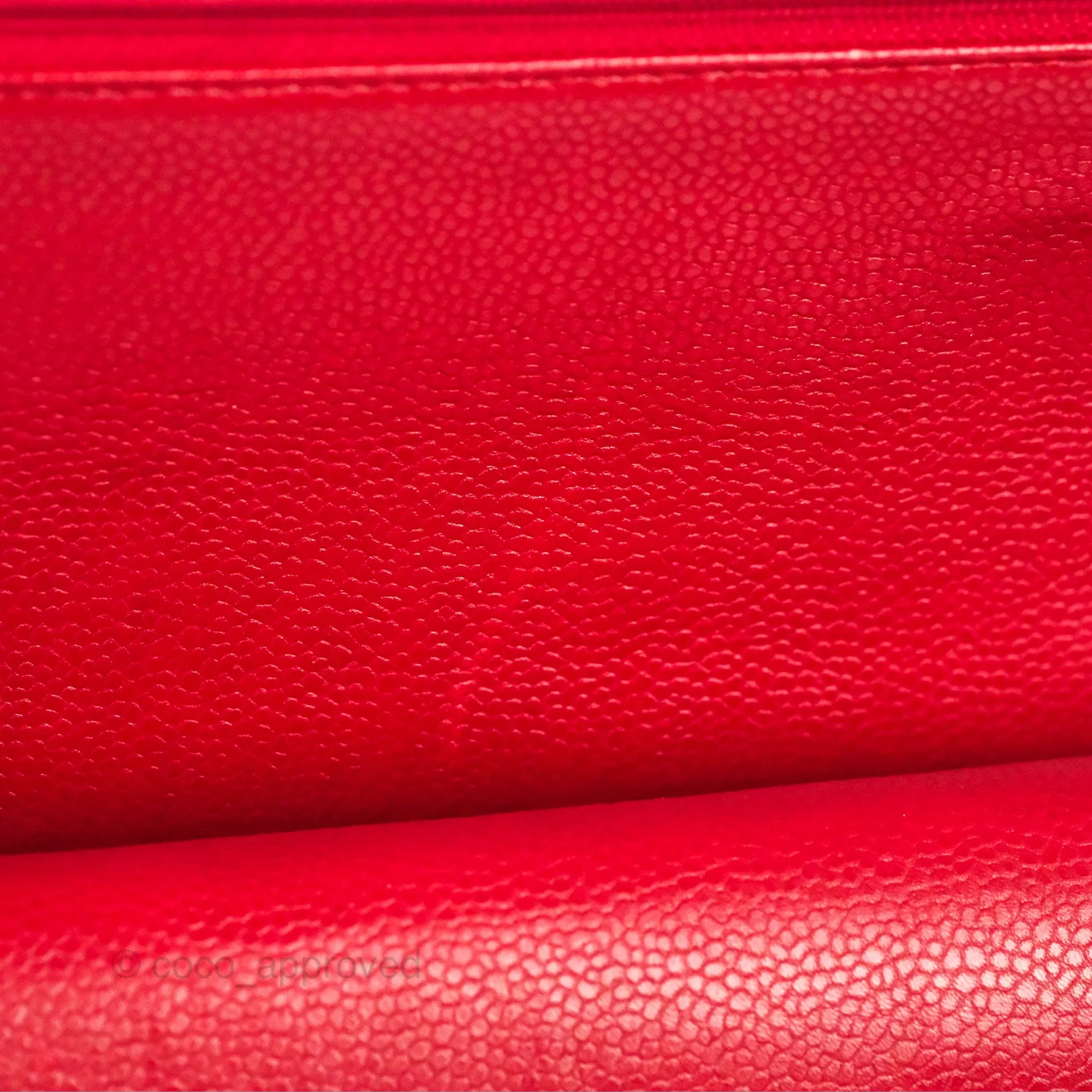 Chanel Jumbo Double Flap Red Caviar Silver Hardware⁣⁣