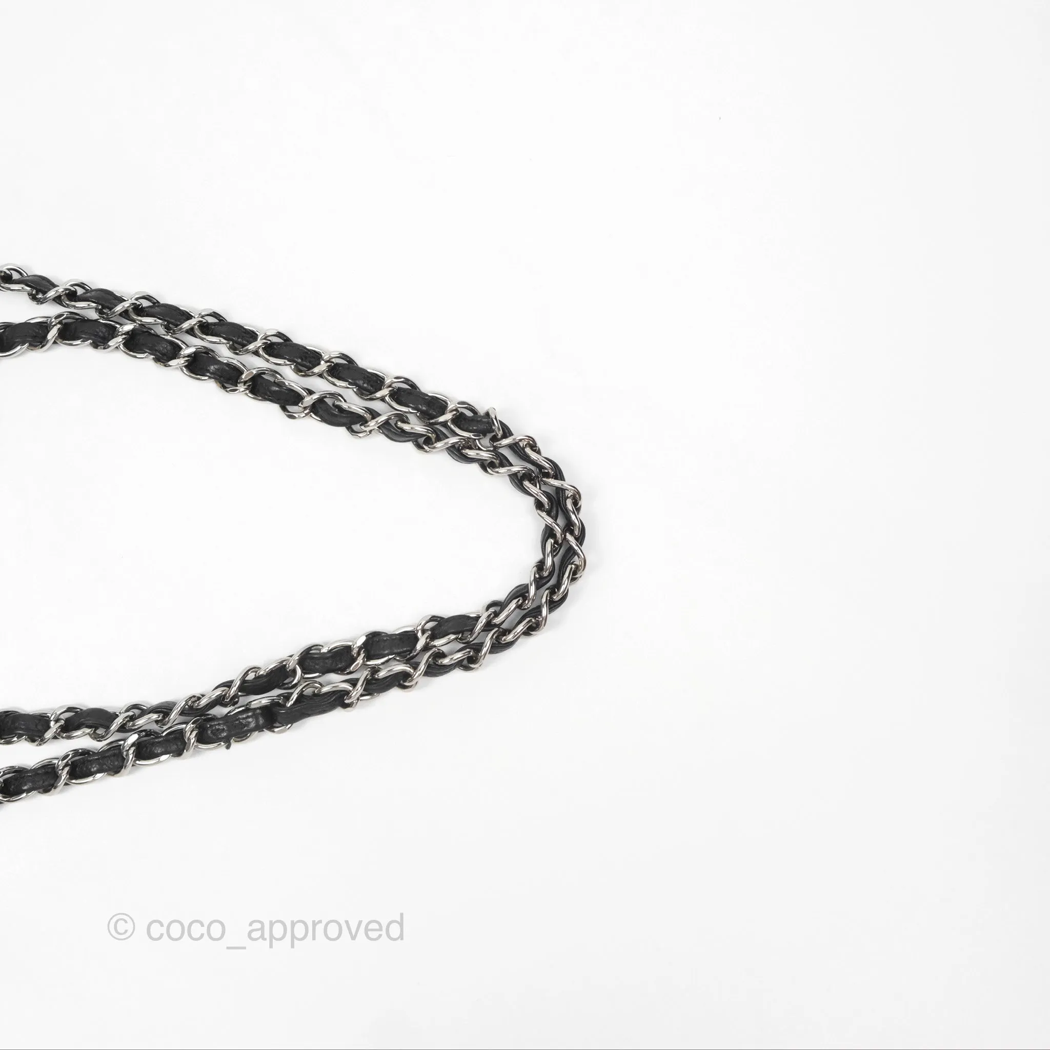 Chanel Jumbo Single Flap Black Caviar Silver Hardware⁣⁣